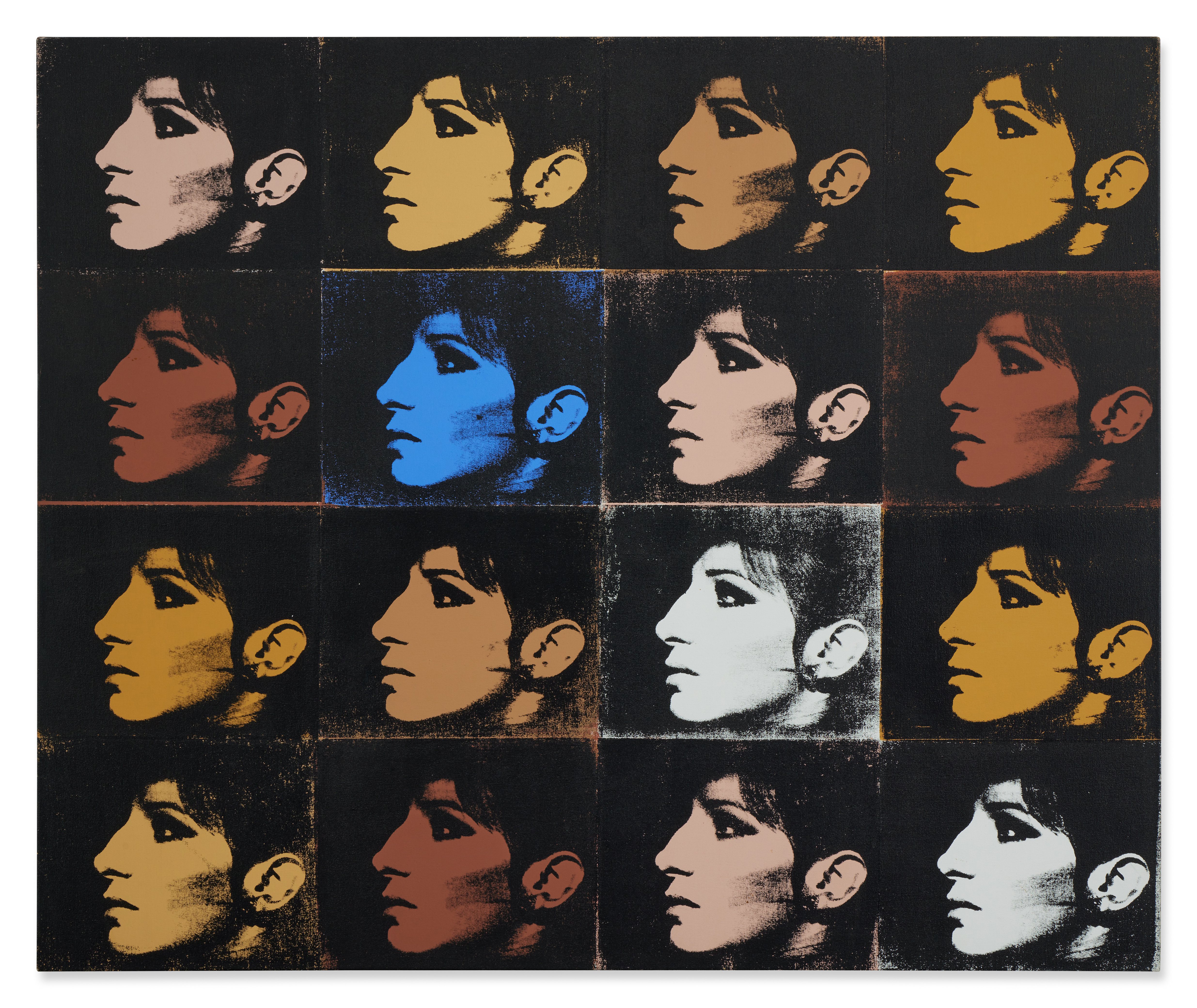 Deborah Kass — 16 Barbaras (Jewish Jackie series)