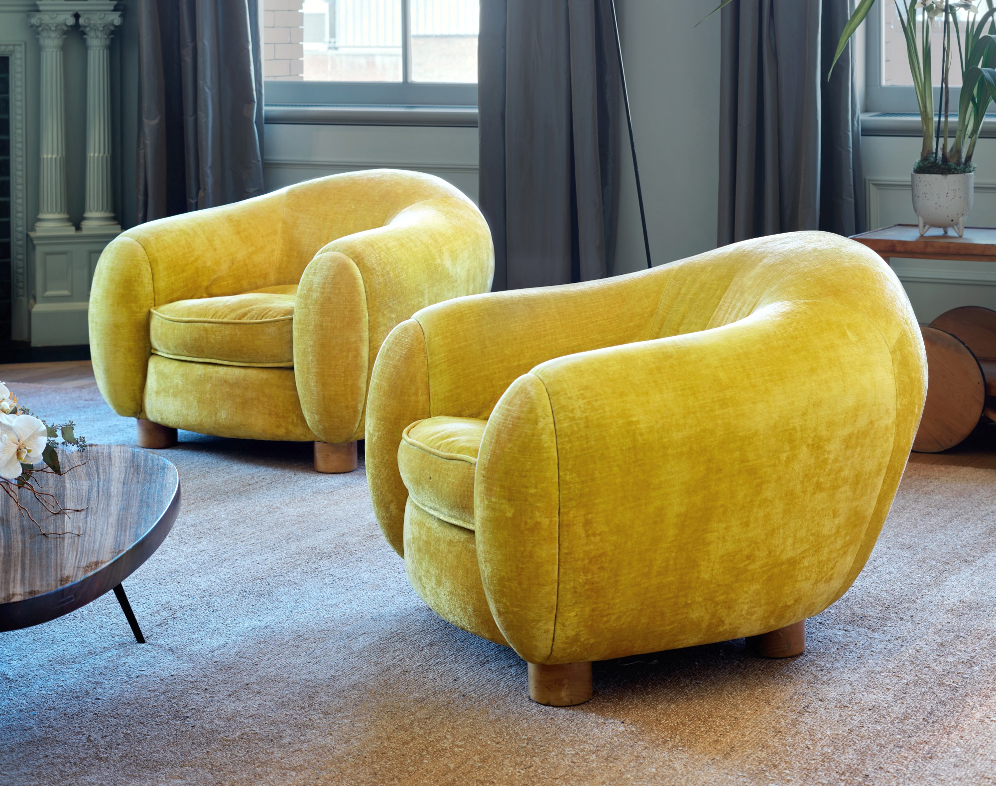 Pair of "Ours Polaire" Armchairs
