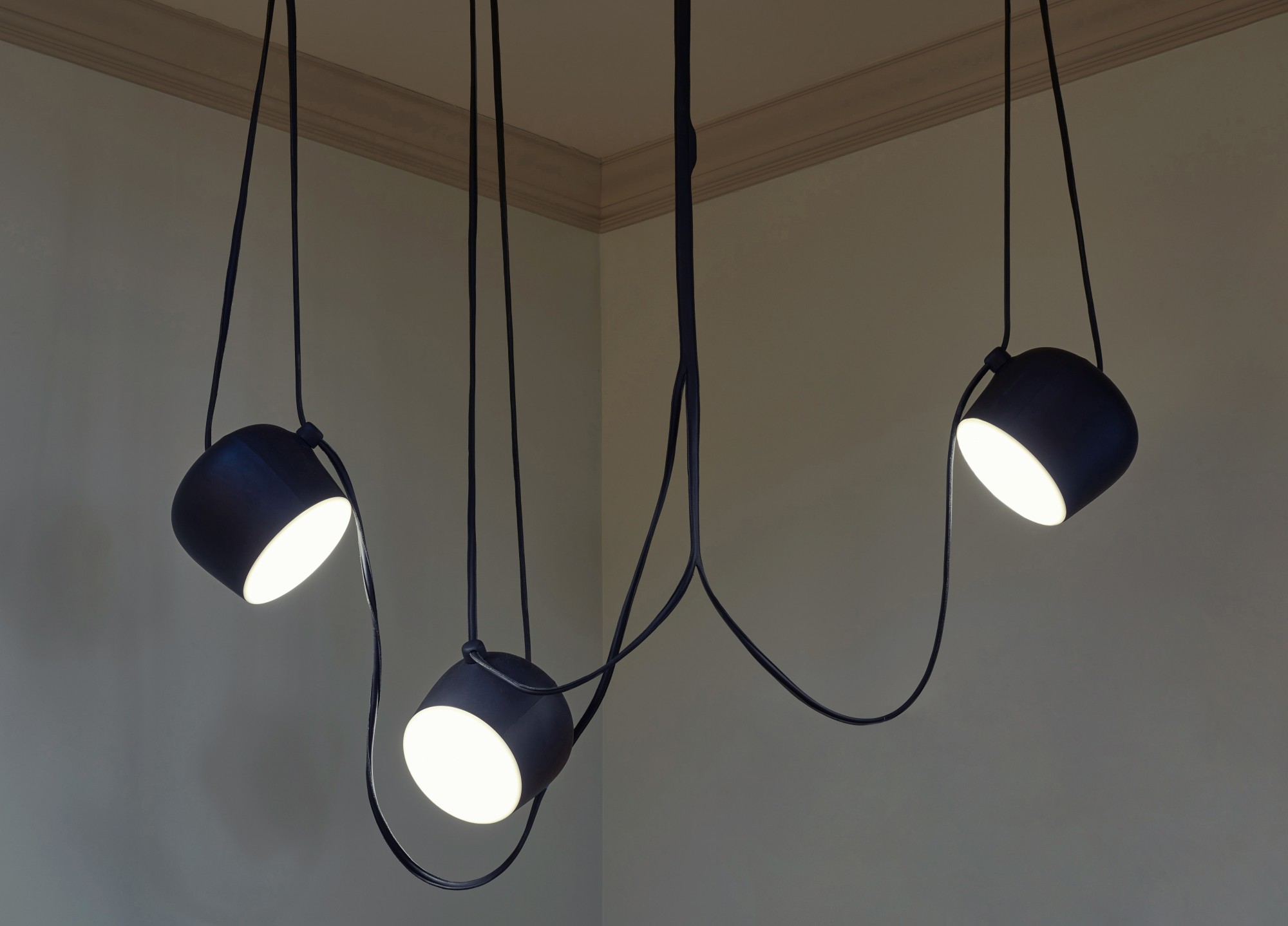 Triple "Grande Liane" Ceiling Light