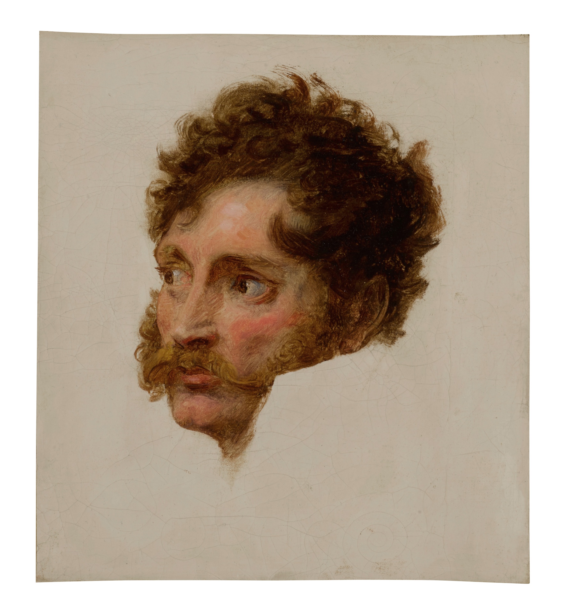 Antoine-Jean Gros, called Baron Gros — A head study of the Marquis Pierre Henri Gaston de Livron, aide-de-camp to Marshal Joachim Murat