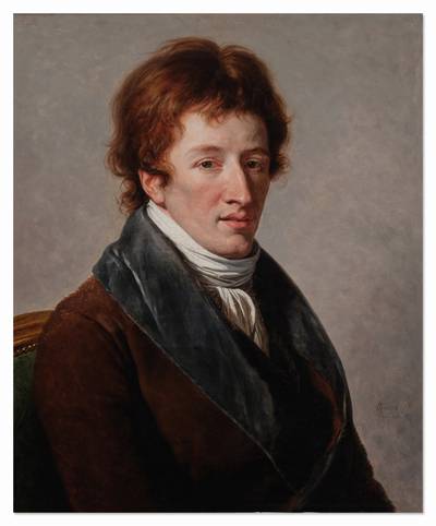 Portrait of Baron Georges Cuvier (1769-1832), bust-length, in a brown coat and white cravat