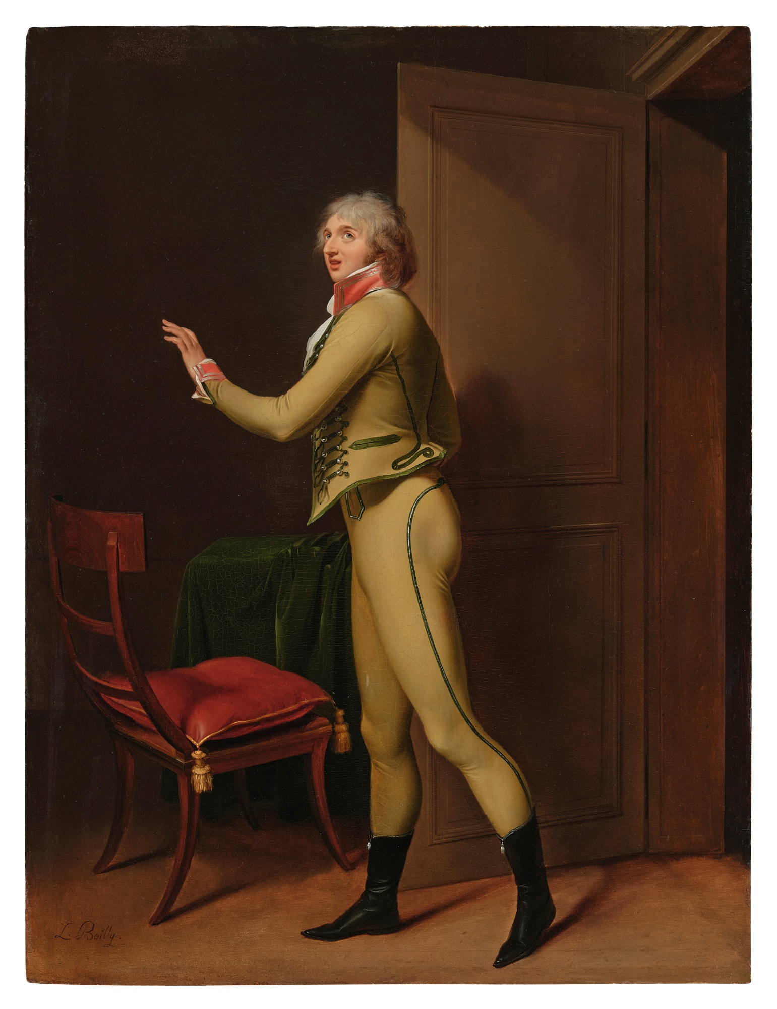 Louis-Léopold Boilly — Portrait of the singer Jean Elleviou in Le Prisonnier