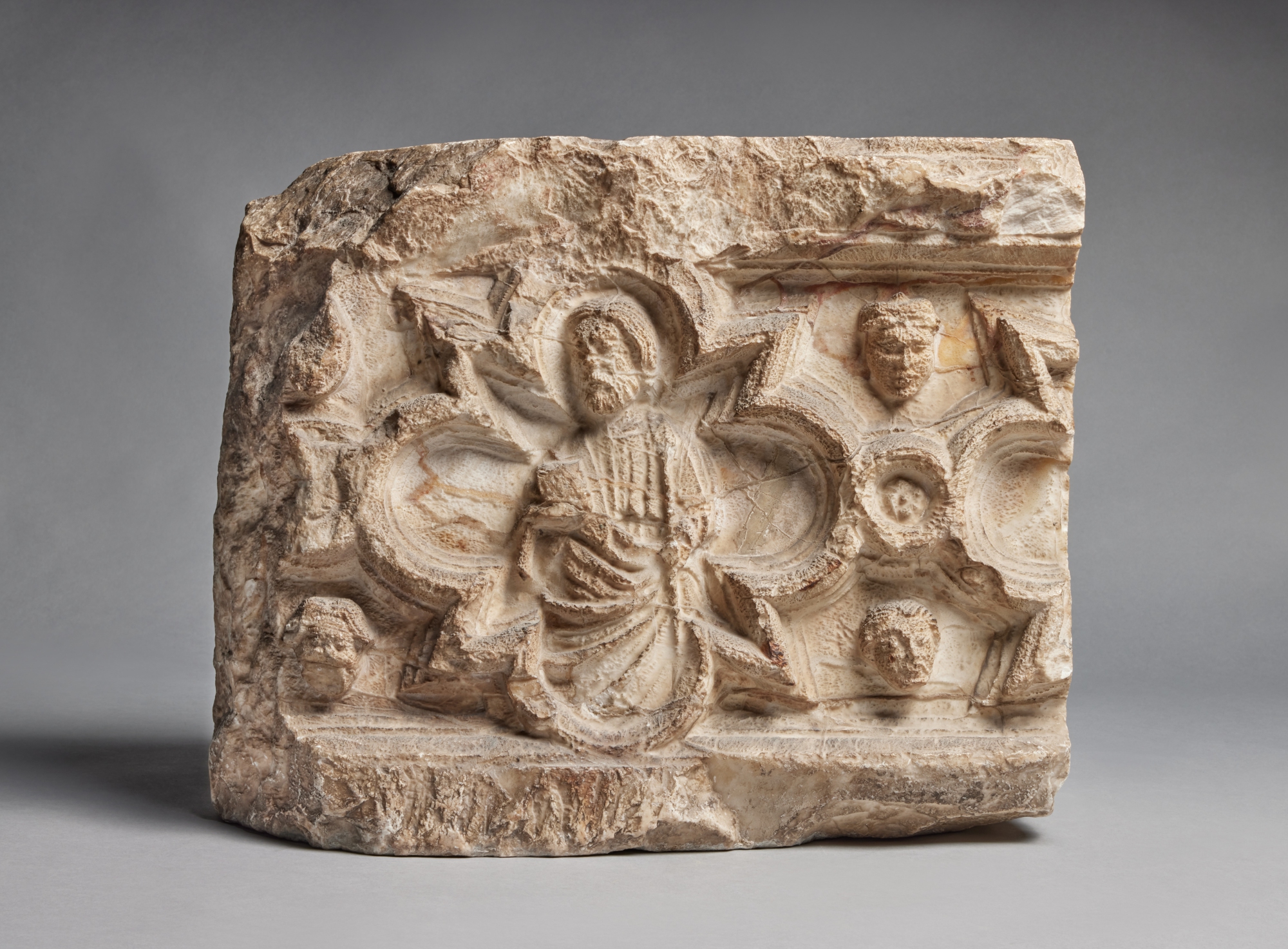 North Italian, 14th century — Architectural Fragment with a Saint