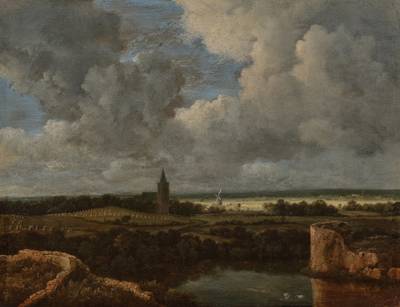 Landscape with a windmill