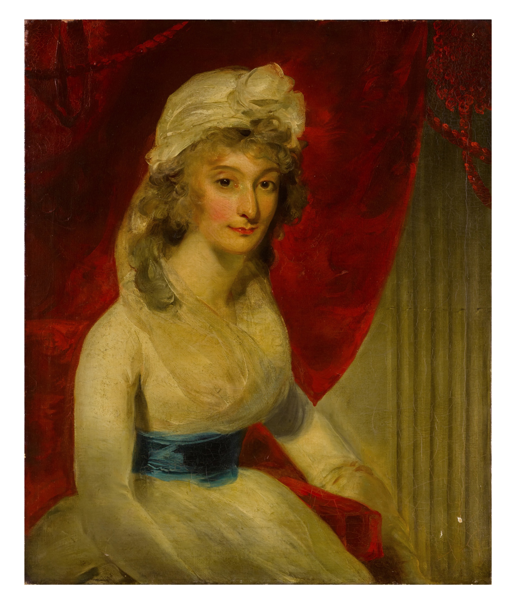 Sir Thomas Lawrence — Portrait of a woman in a white dress