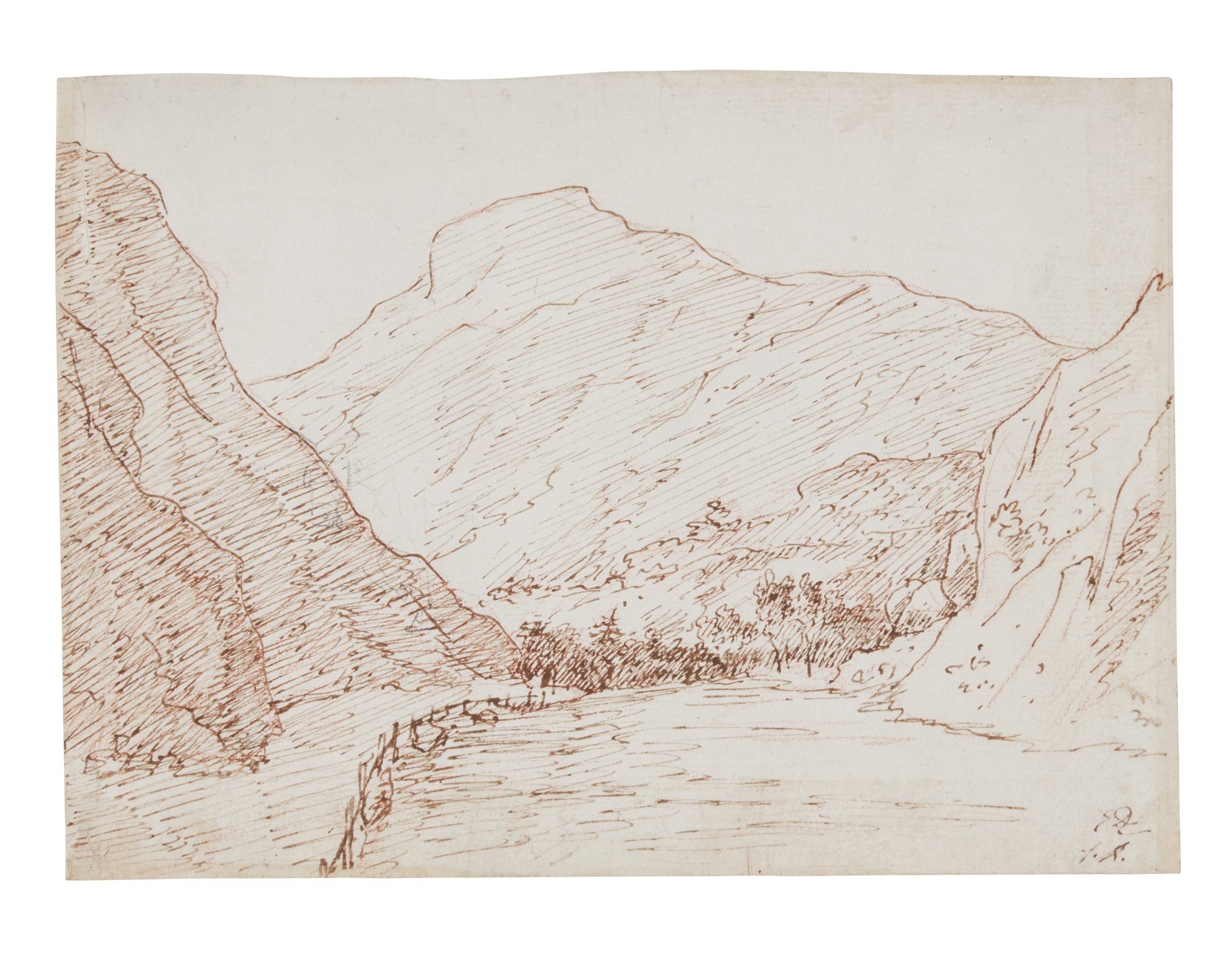 Jacques-Louis David — A mountainous landscape