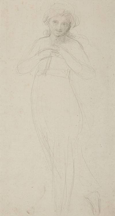 Emma Hamilton as a wood nymph