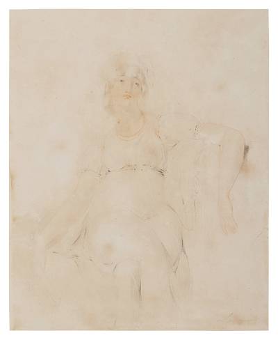 Portrait of a lady, traditionally identified as Emma, Lady Hamilton (1765-1815)