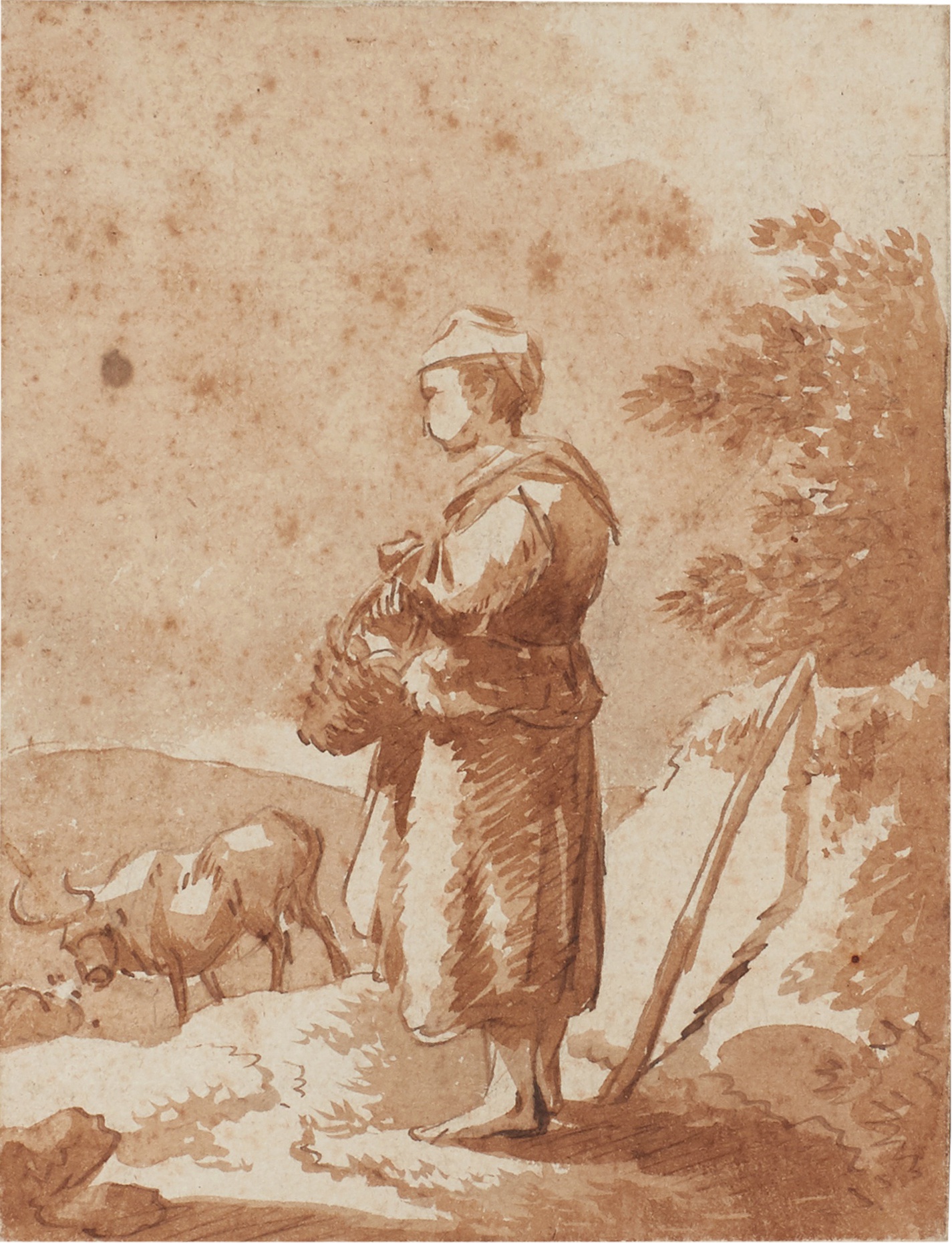 Johann Christian Klengel — A shepherdess