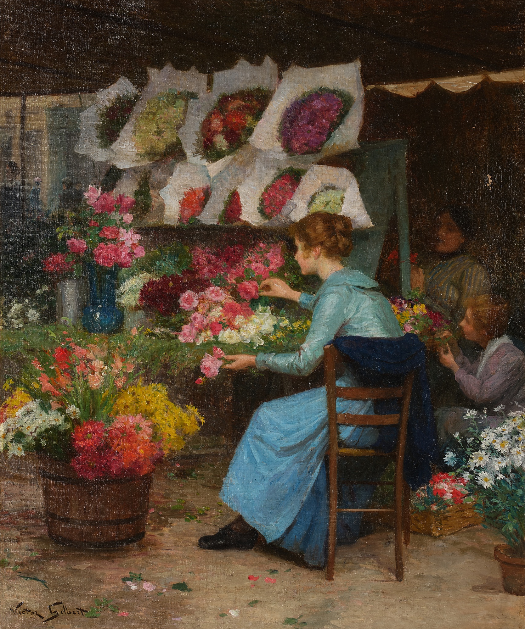 Victor Gabriel Gilbert — Marché aux fleurs