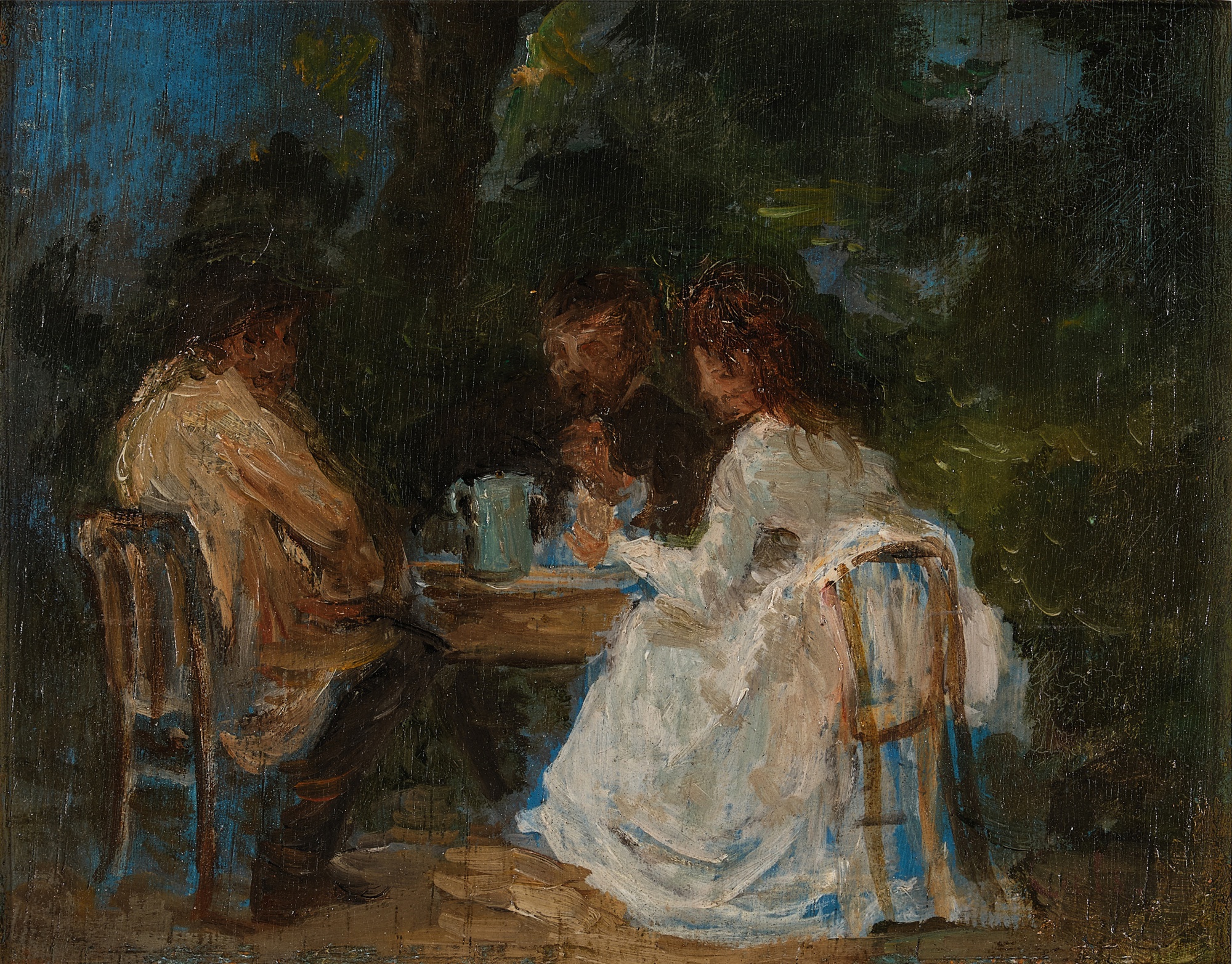 Adolphe Félix Cals — La conversation
