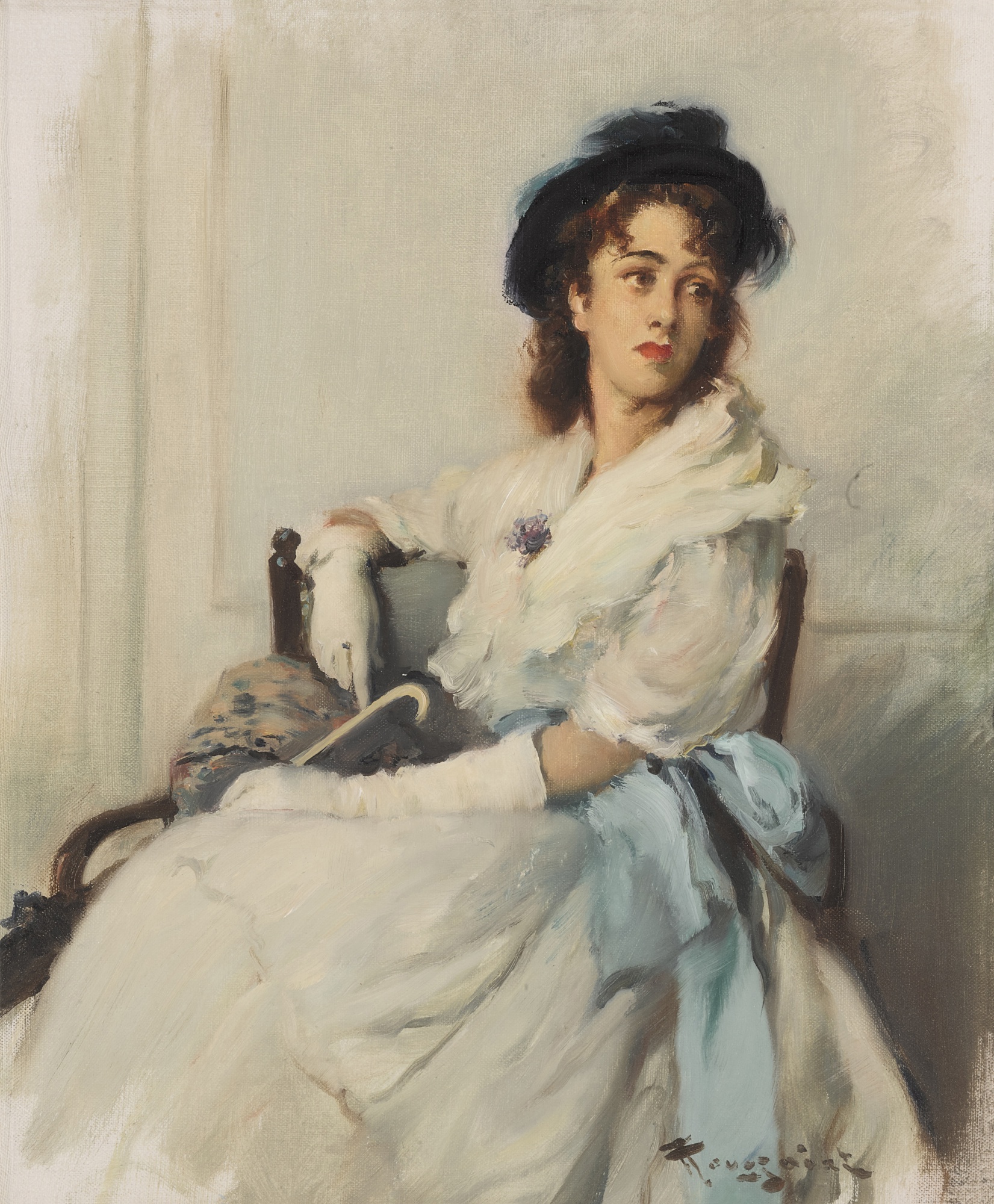 Fernand Toussaint — Elégante au parasol