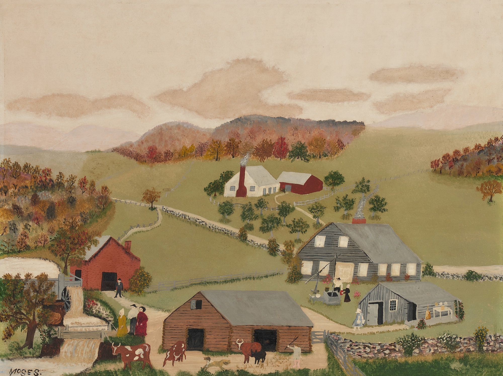 Anna Mary Robertson (Grandma) Moses — The Old Oaken Bucket