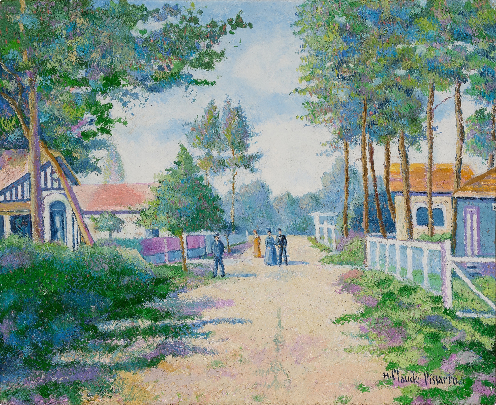 Hughes Claude Pissarro — La Rue de la mer  Mauret - Bassin d’Arcachon