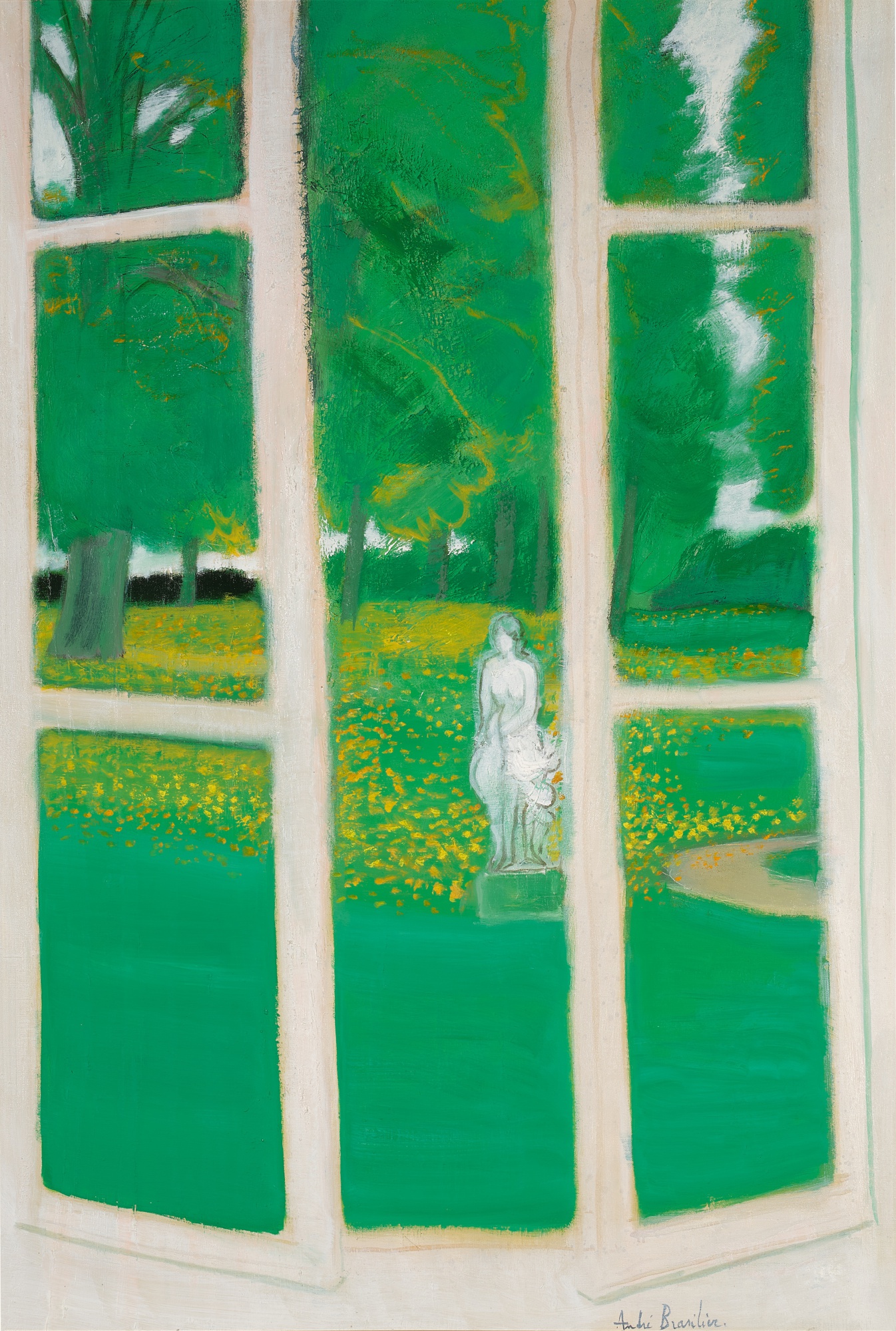 André Brasilier — Fenêtre sur le parc