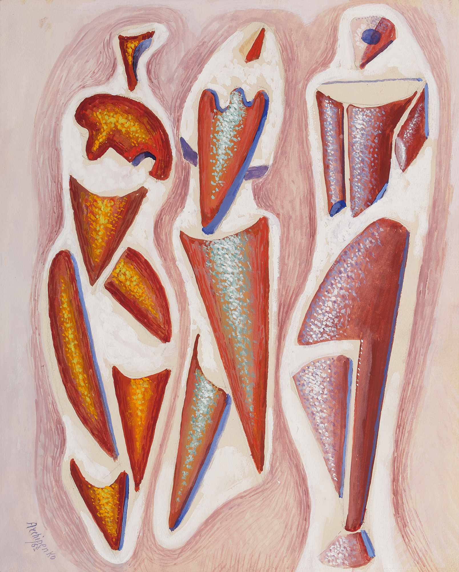 Three Fragmented Figures
