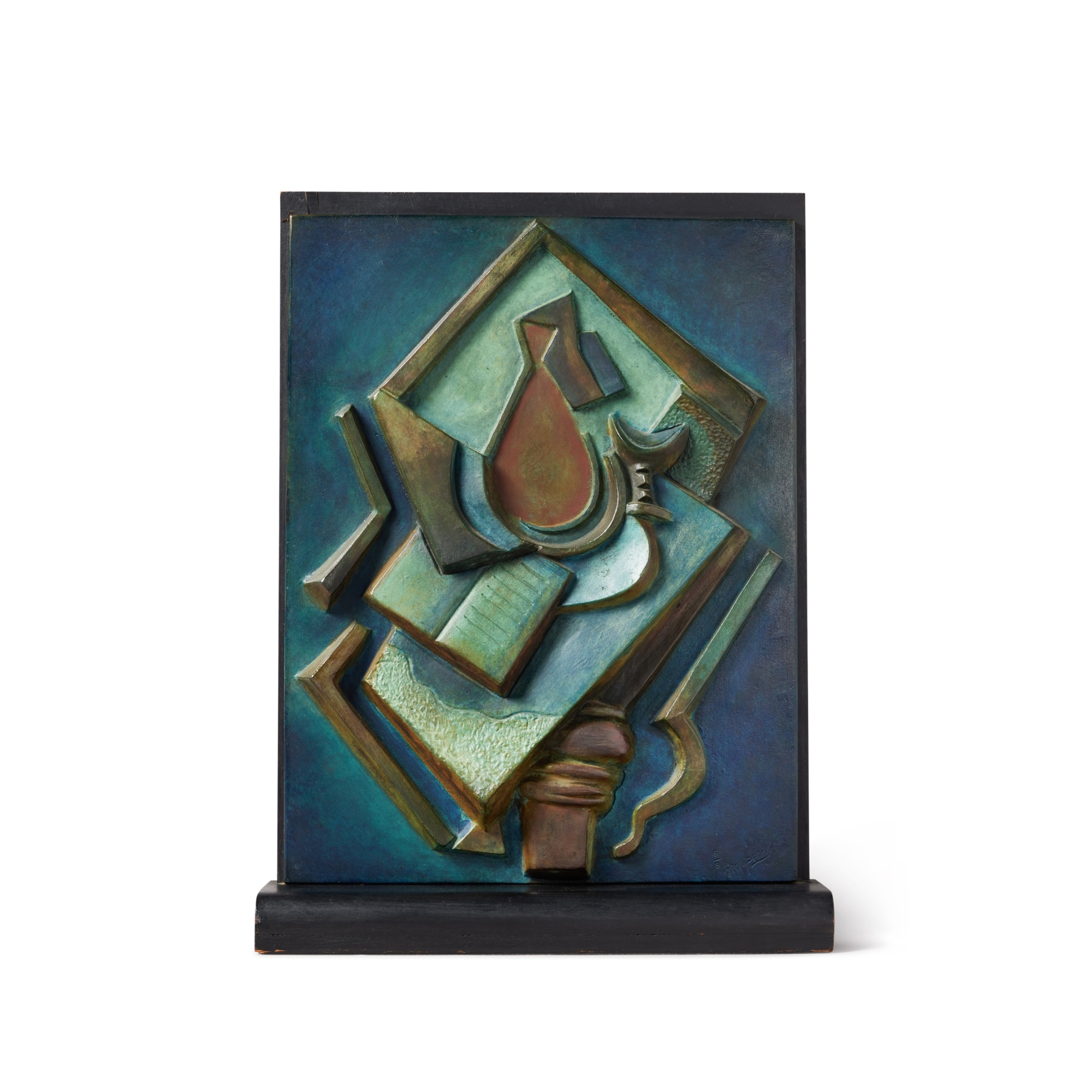 Alexander Archipenko — Still Life with Book and Vase on Table