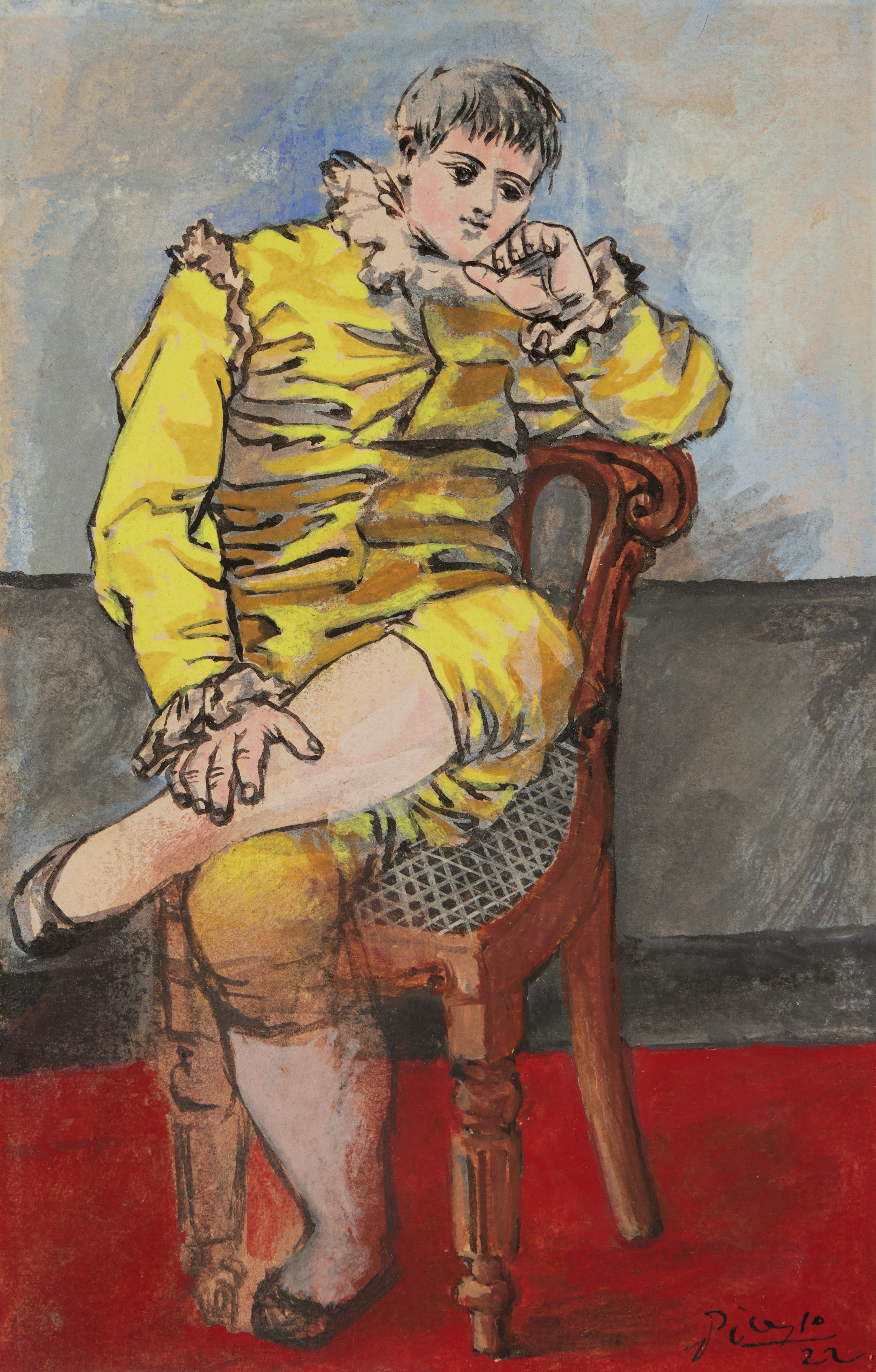 Pablo Picasso — Saltimbanque accoudé