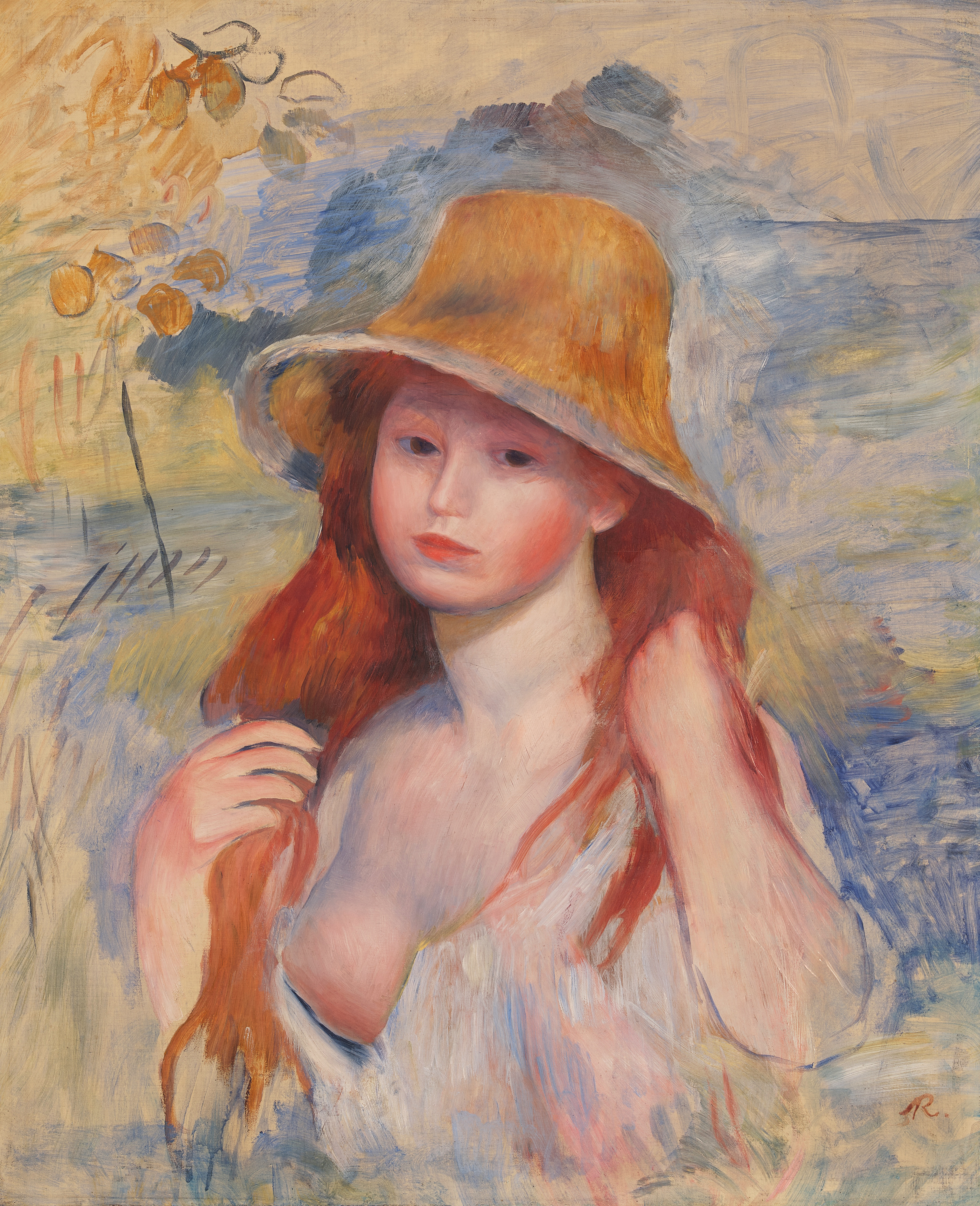 Pierre-Auguste Renoir — Jeune fille au chapeau de paille