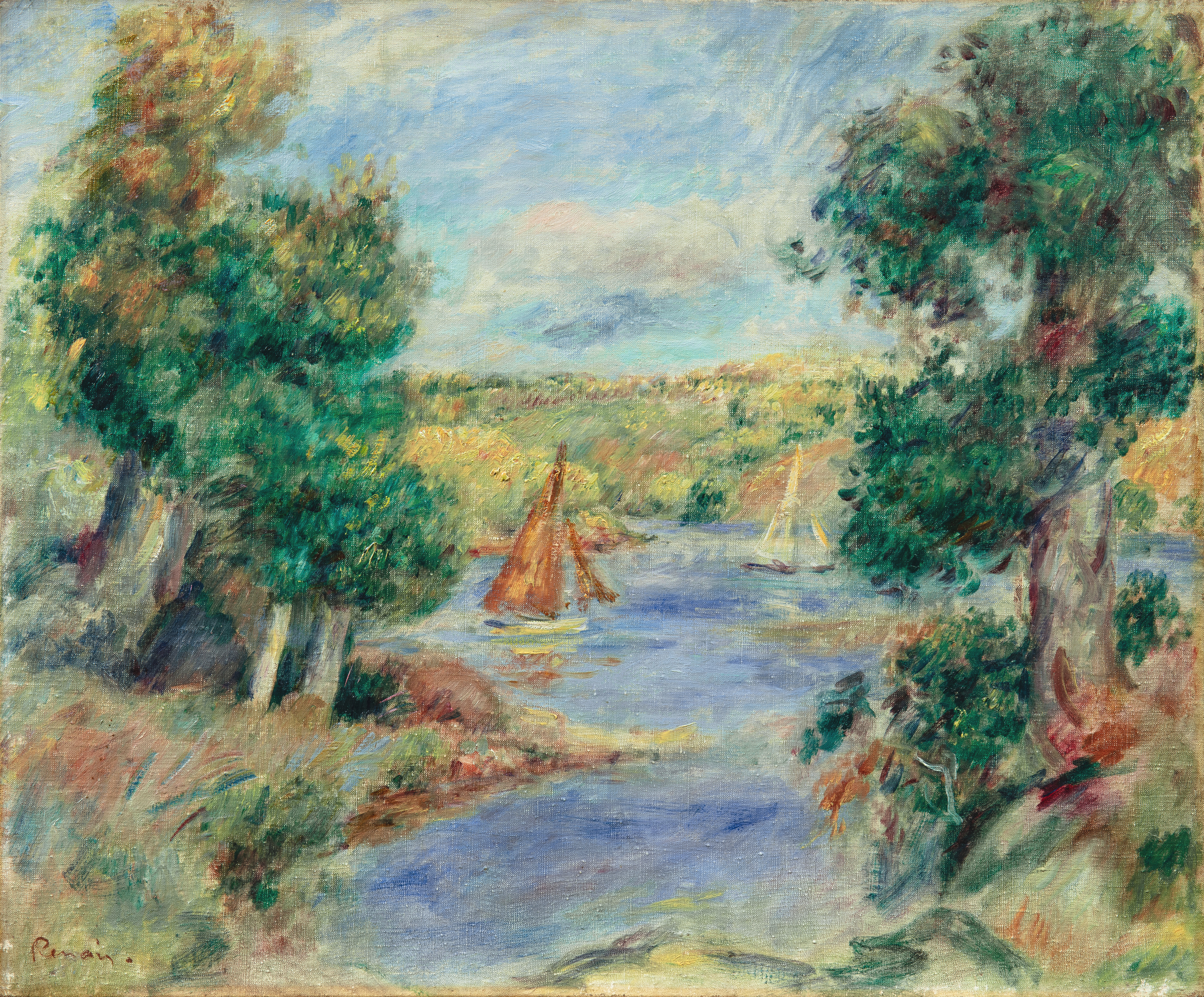 Pierre-Auguste Renoir — Les Voiliers à Cagnes