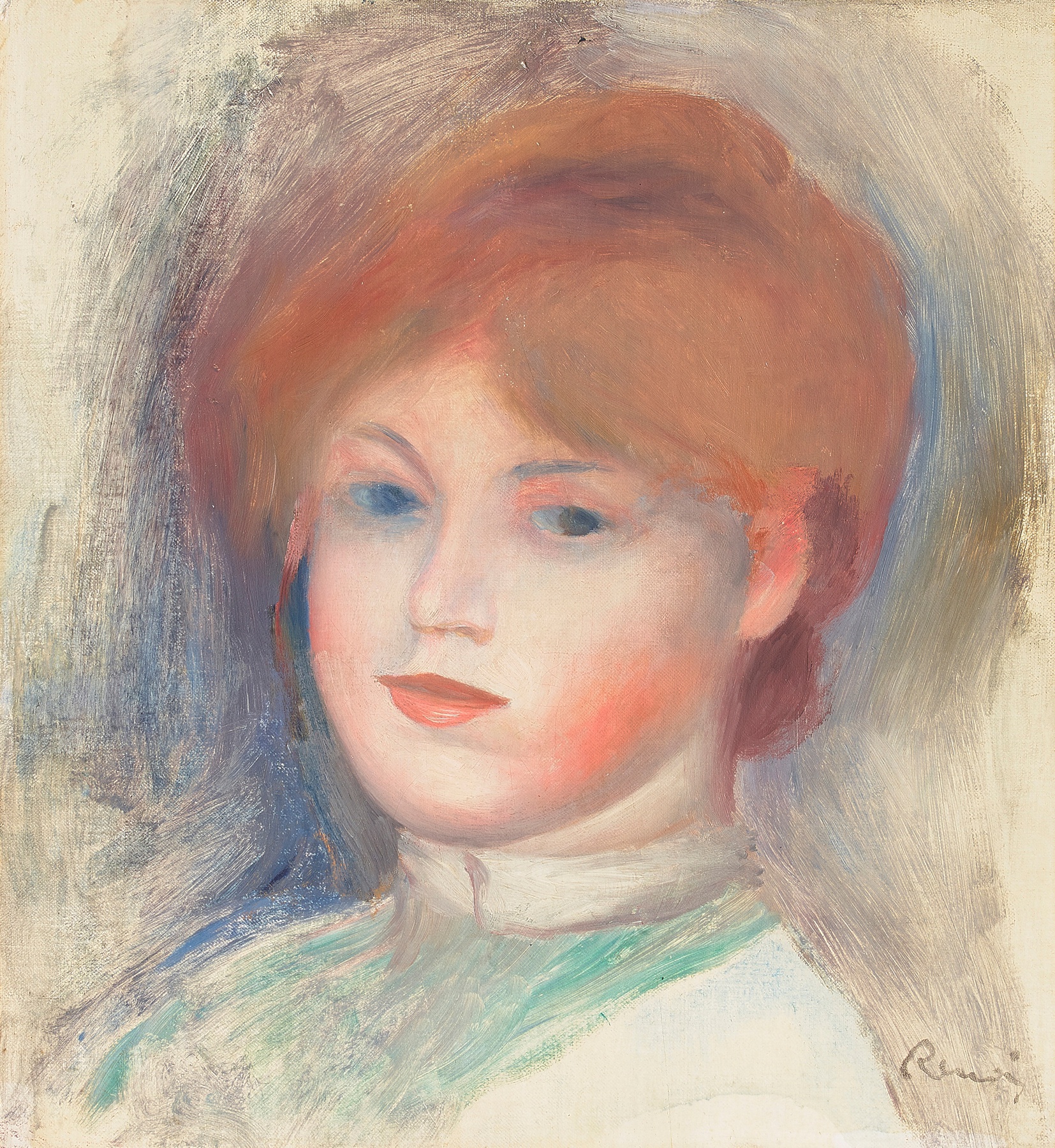 Pierre-Auguste Renoir — Buste de jeune fille