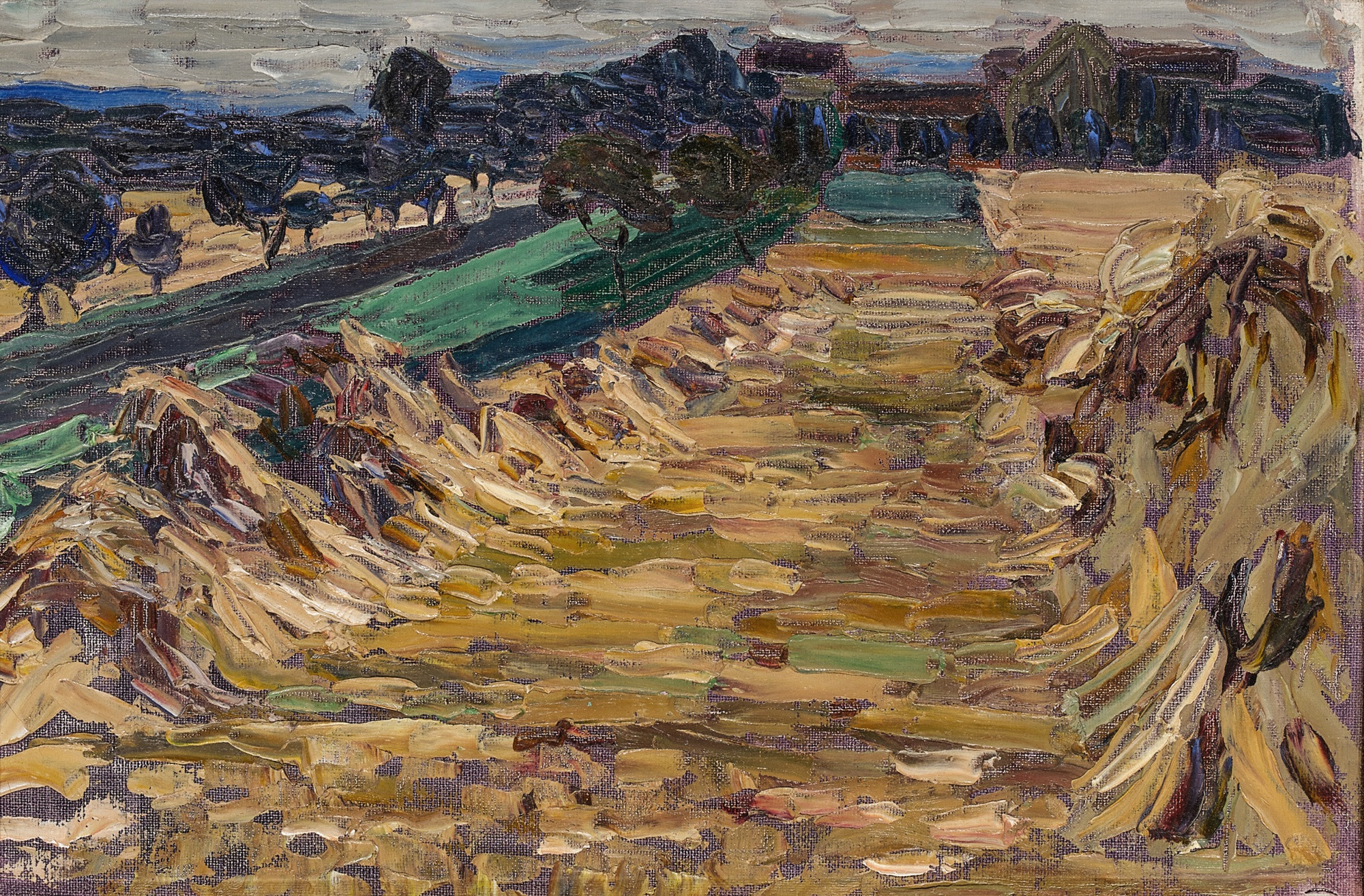 Wassily Kandinsky — Kornfeld bei Dresden (Cornfield near Dresden)