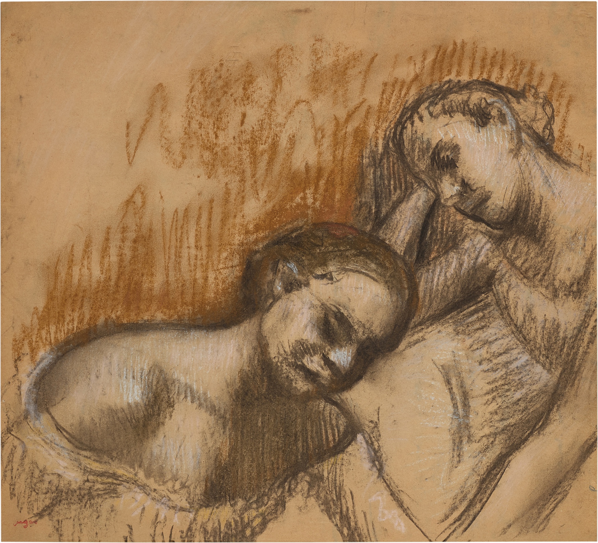 Edgar Degas — Deux danseuses en buste
