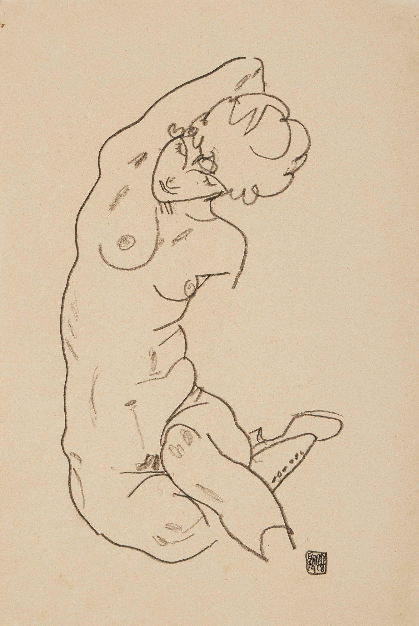 Akt mit gekreuzten Beinen (Nude with Legs Crossed)