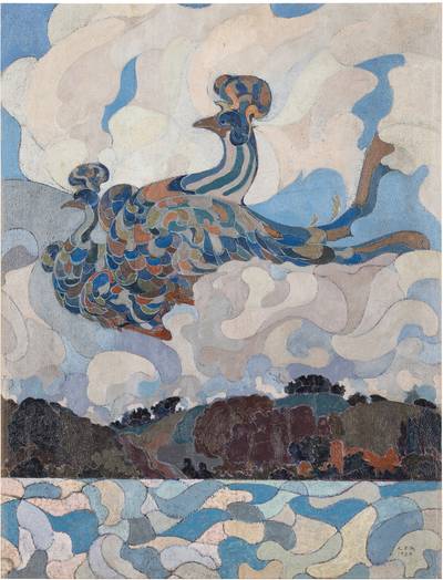 Phoenix Bird on the River