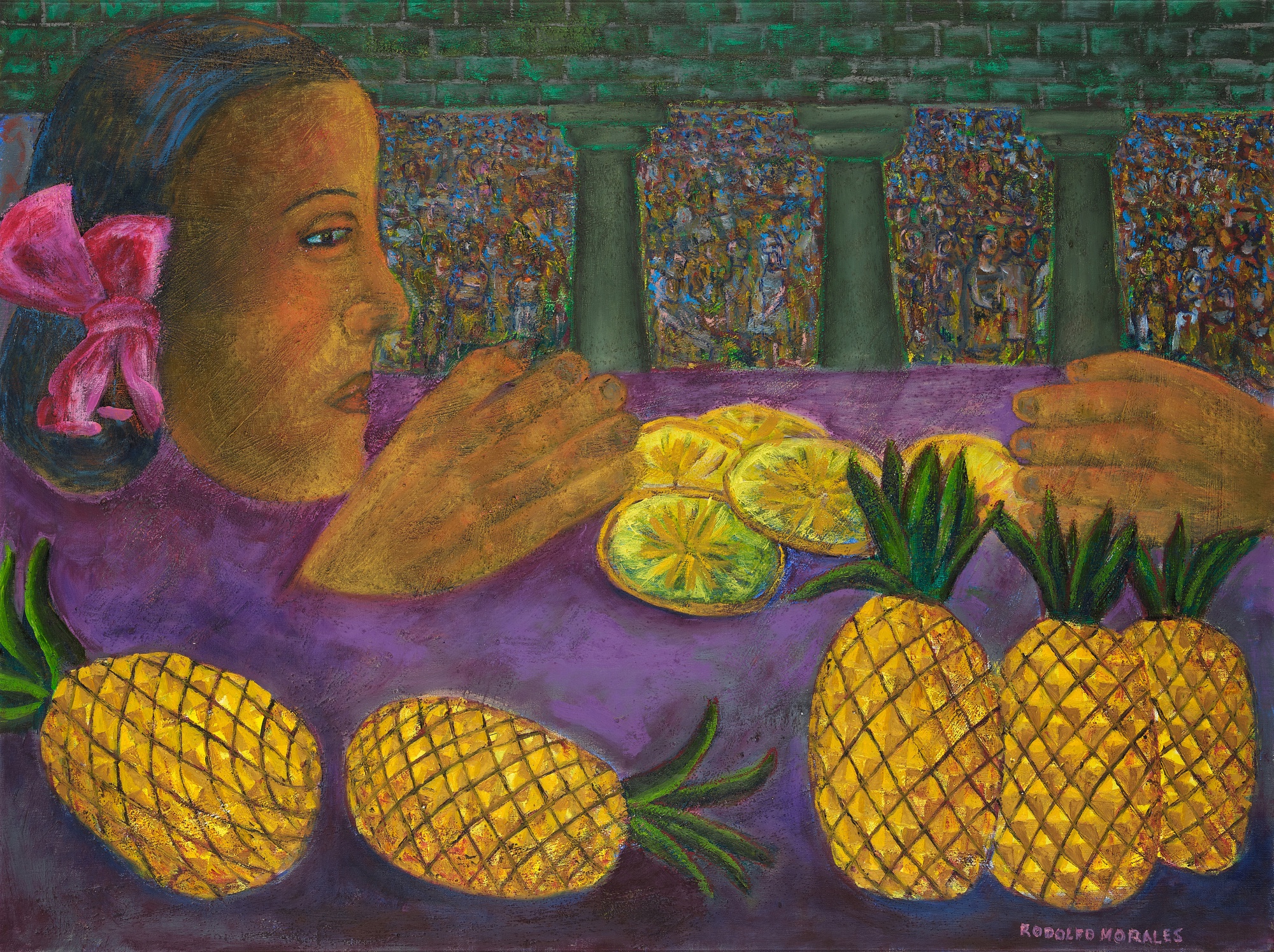 Rodolfo Morales — Muchacha con piñas