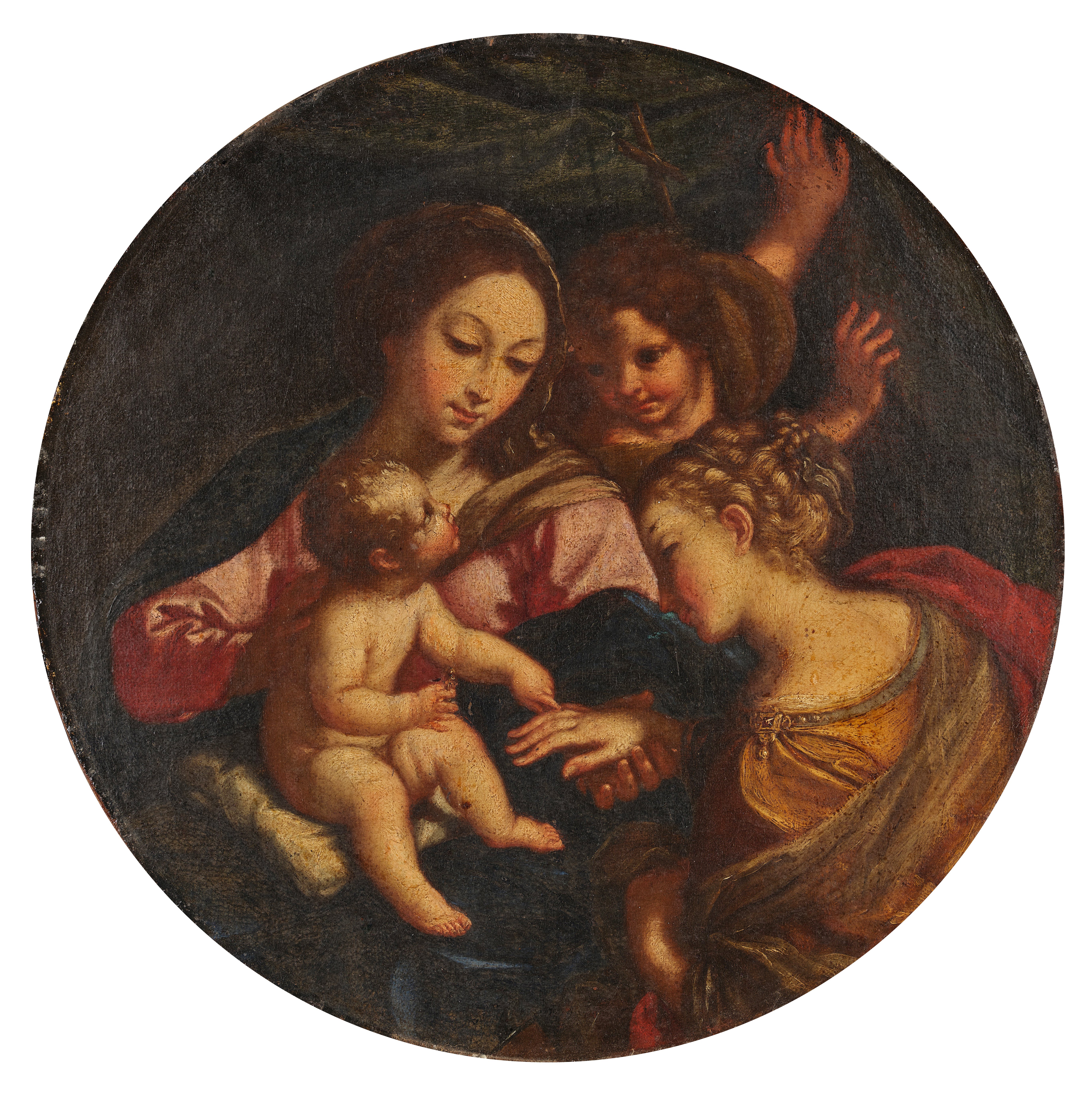 Circle of Carlo Maratta — Mystic Marriage of Saint Catherine of Alexandria