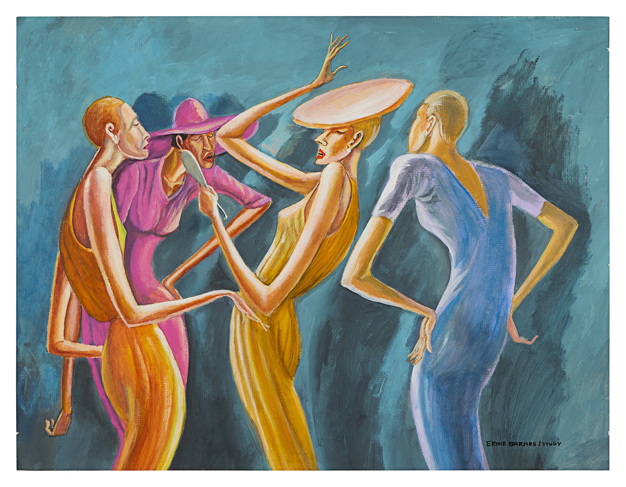 Four Ladies with Gold Hat