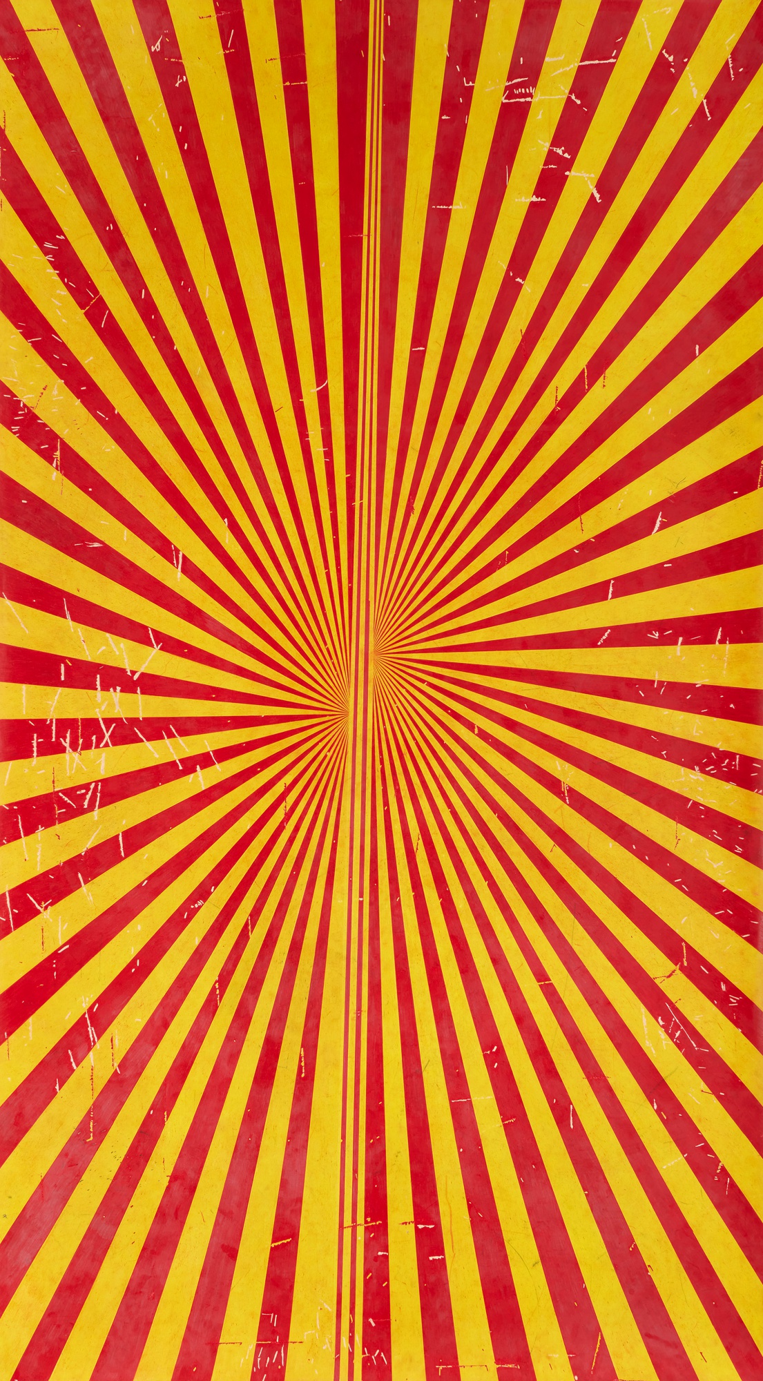 The Mo Ostin Collection — Untitled (Crimson Red and Canary Yellow Butterfly 798)