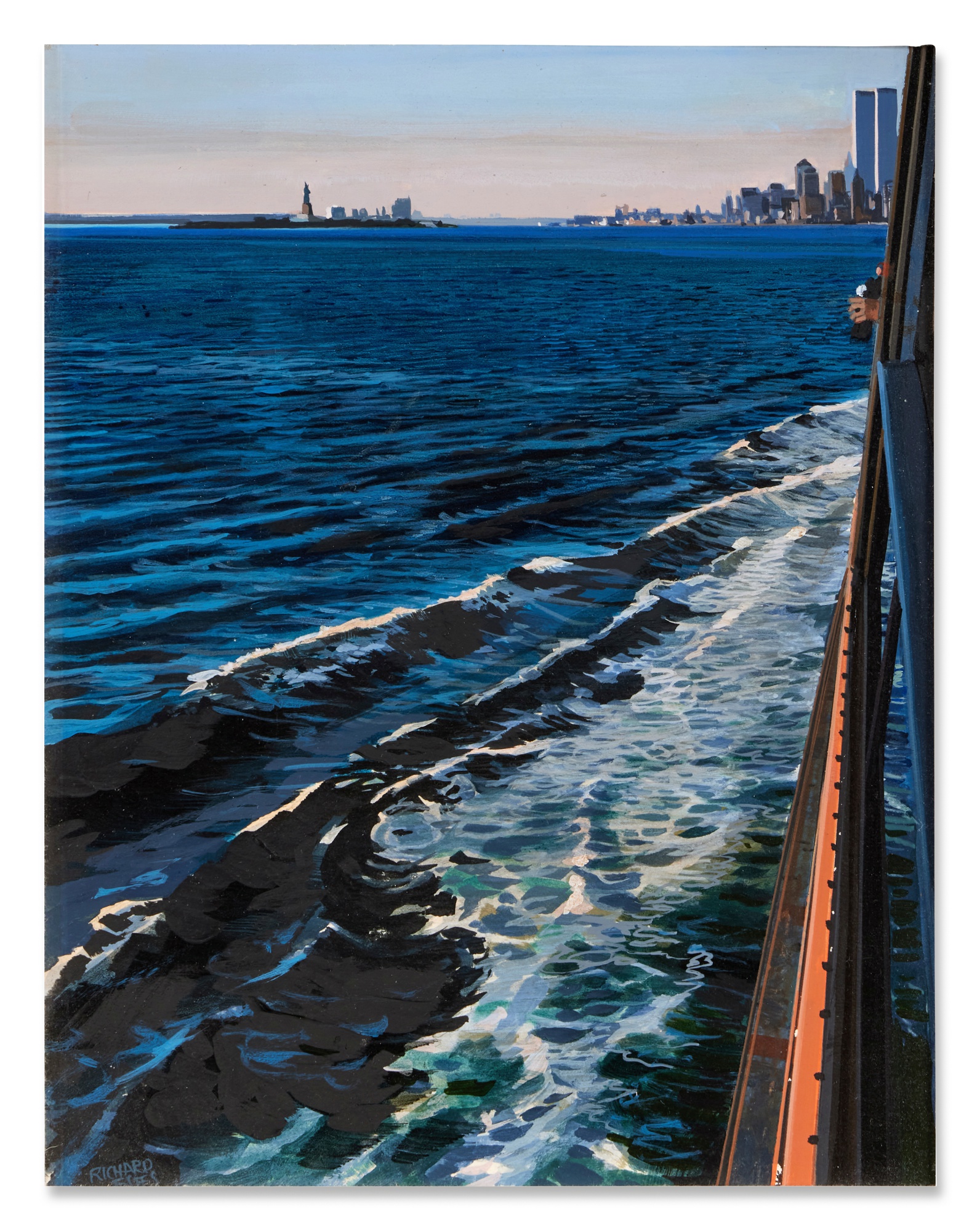 Richard Estes — Staten Island Ferry With View of Manhattan II