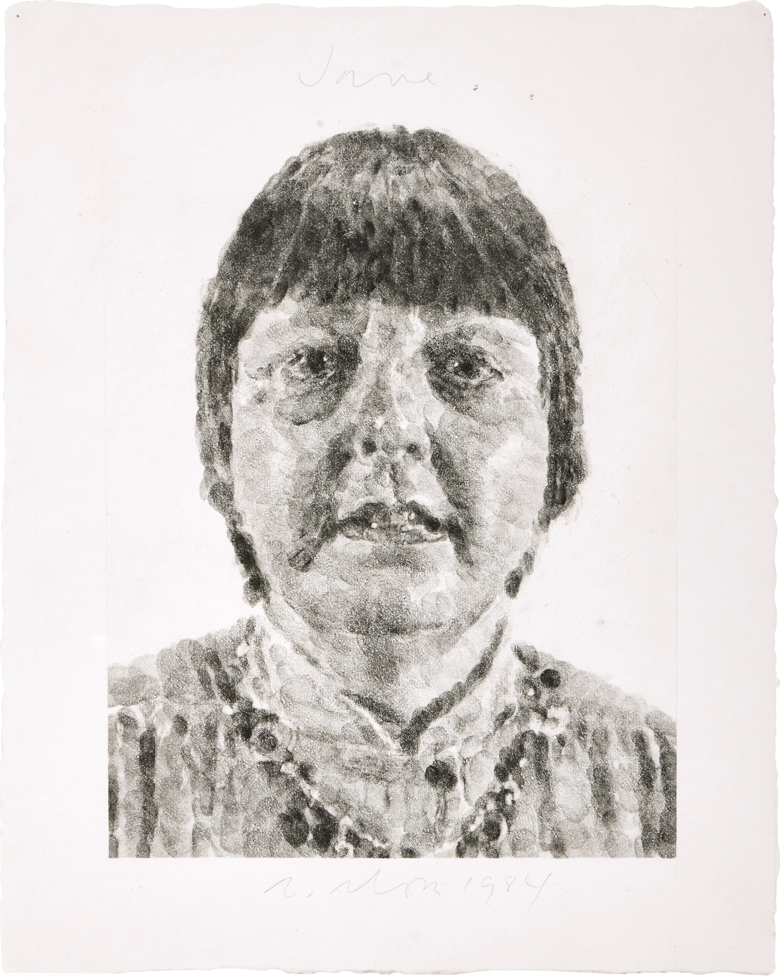 Chuck Close — Jane