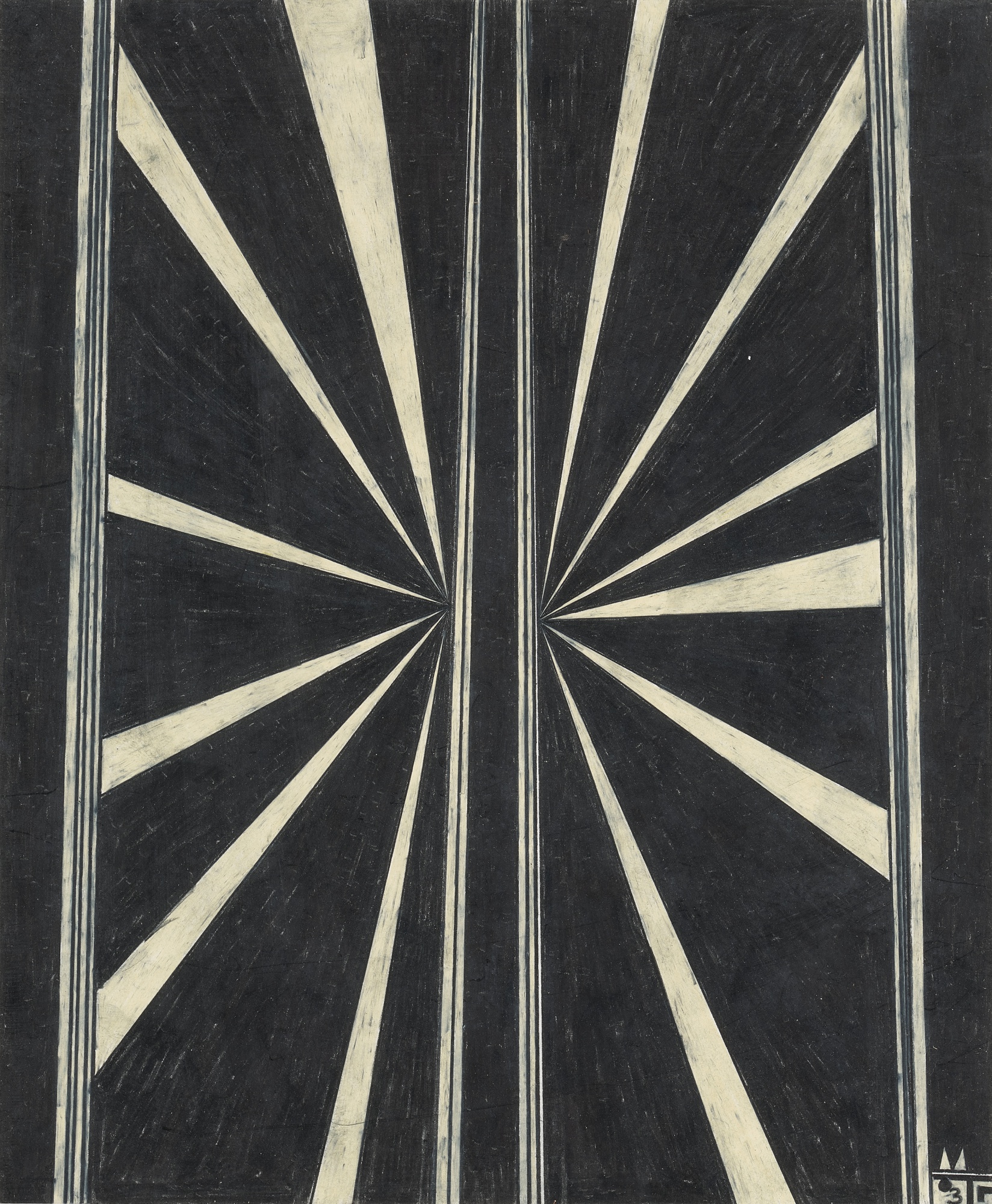 Mark Grotjahn — Untitled (Black Butterfly 03)