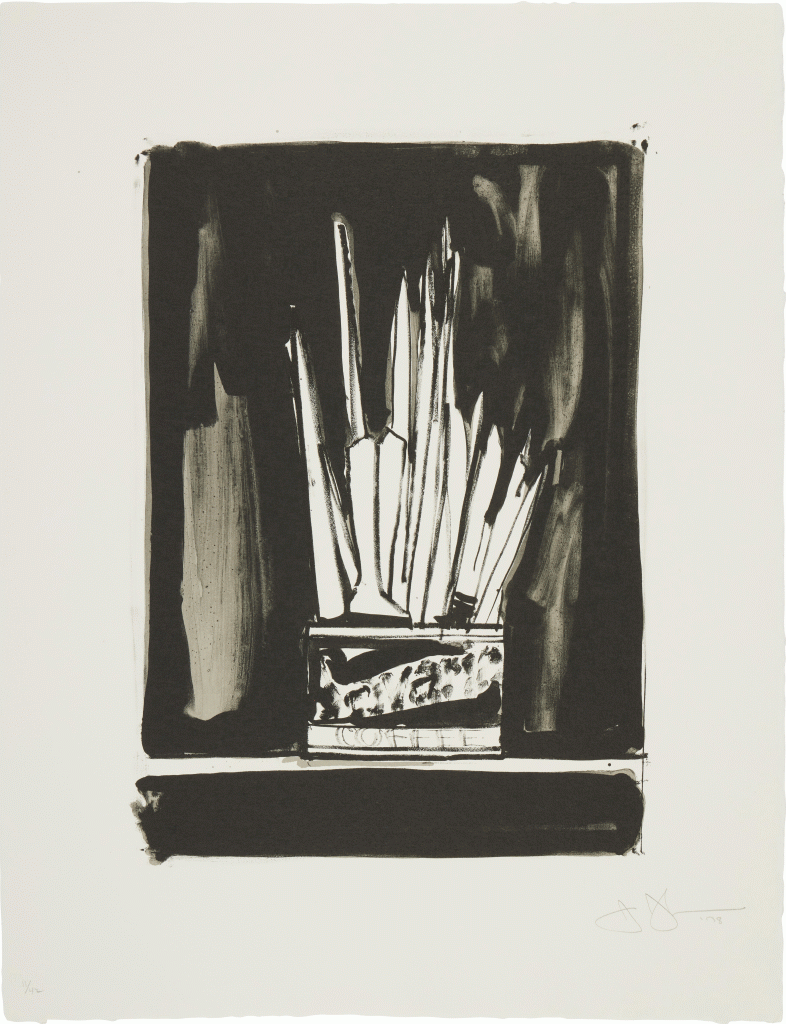 Jasper Johns — Savarin 2 (Wash and Line)