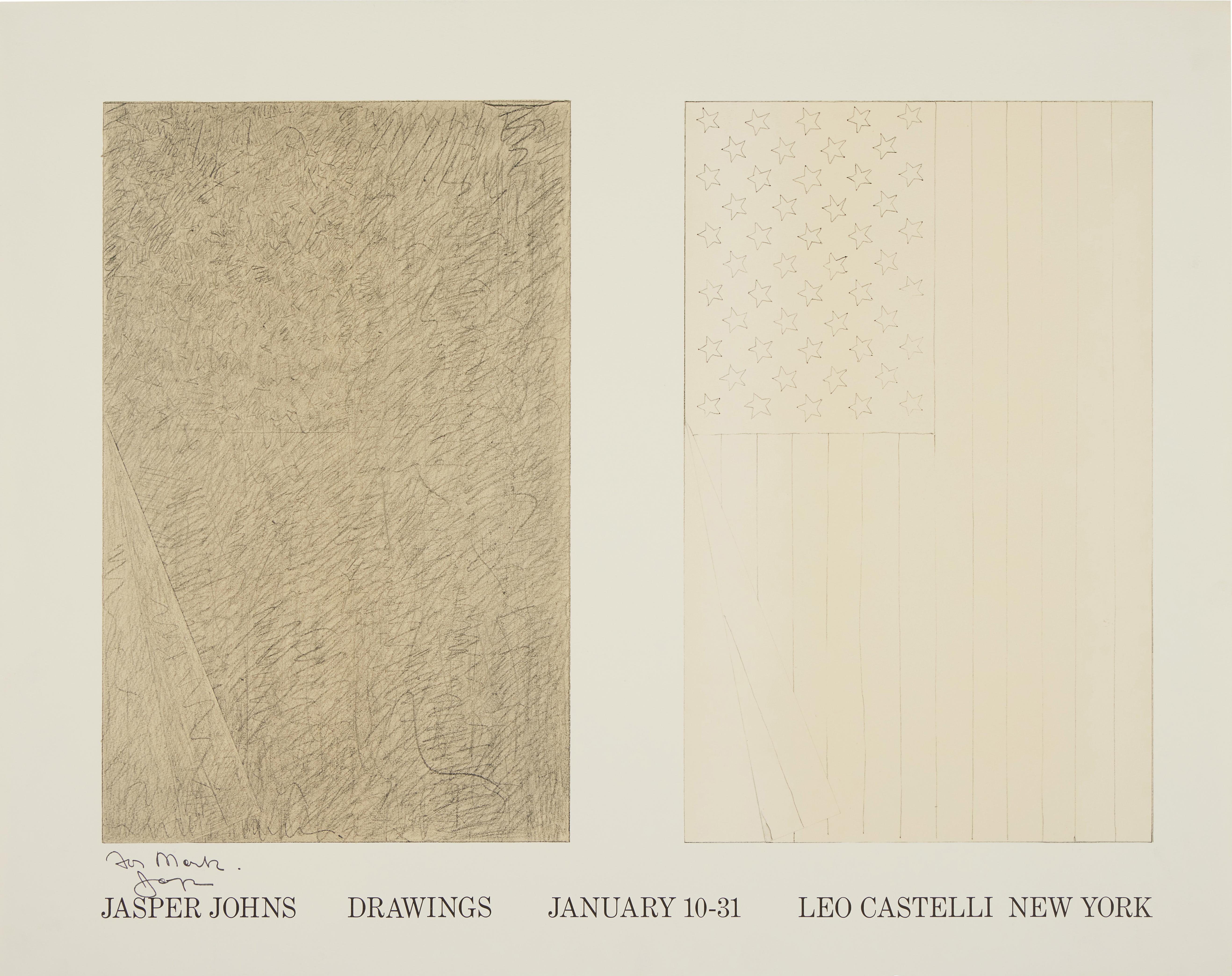 Jasper Johns — Jasper Johns Drawings, January 10-31, Leo Castelli