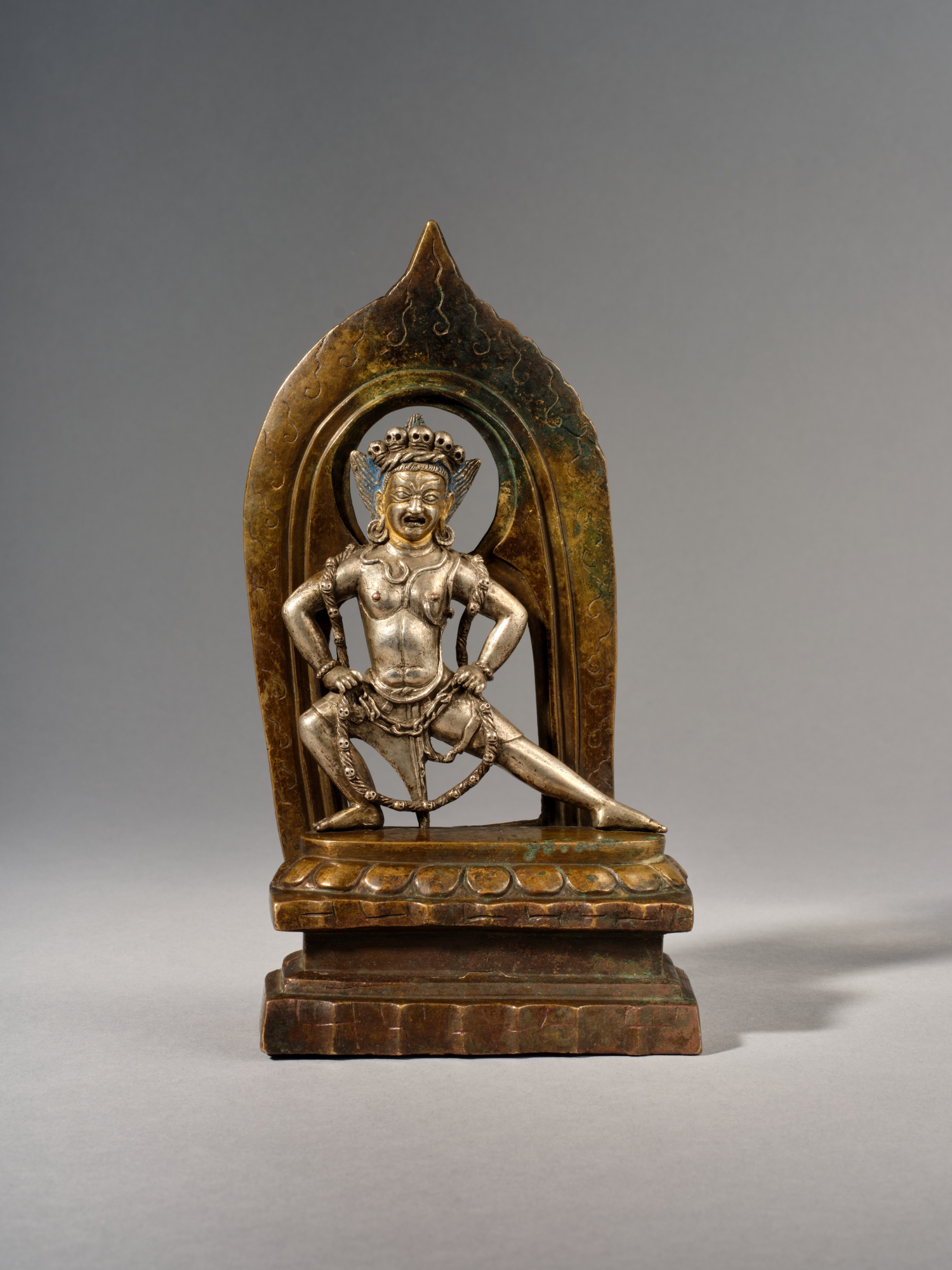 Unknown — A silver and copper alloy figure of Vajrasphota, Western Tibet, 11th-12th century