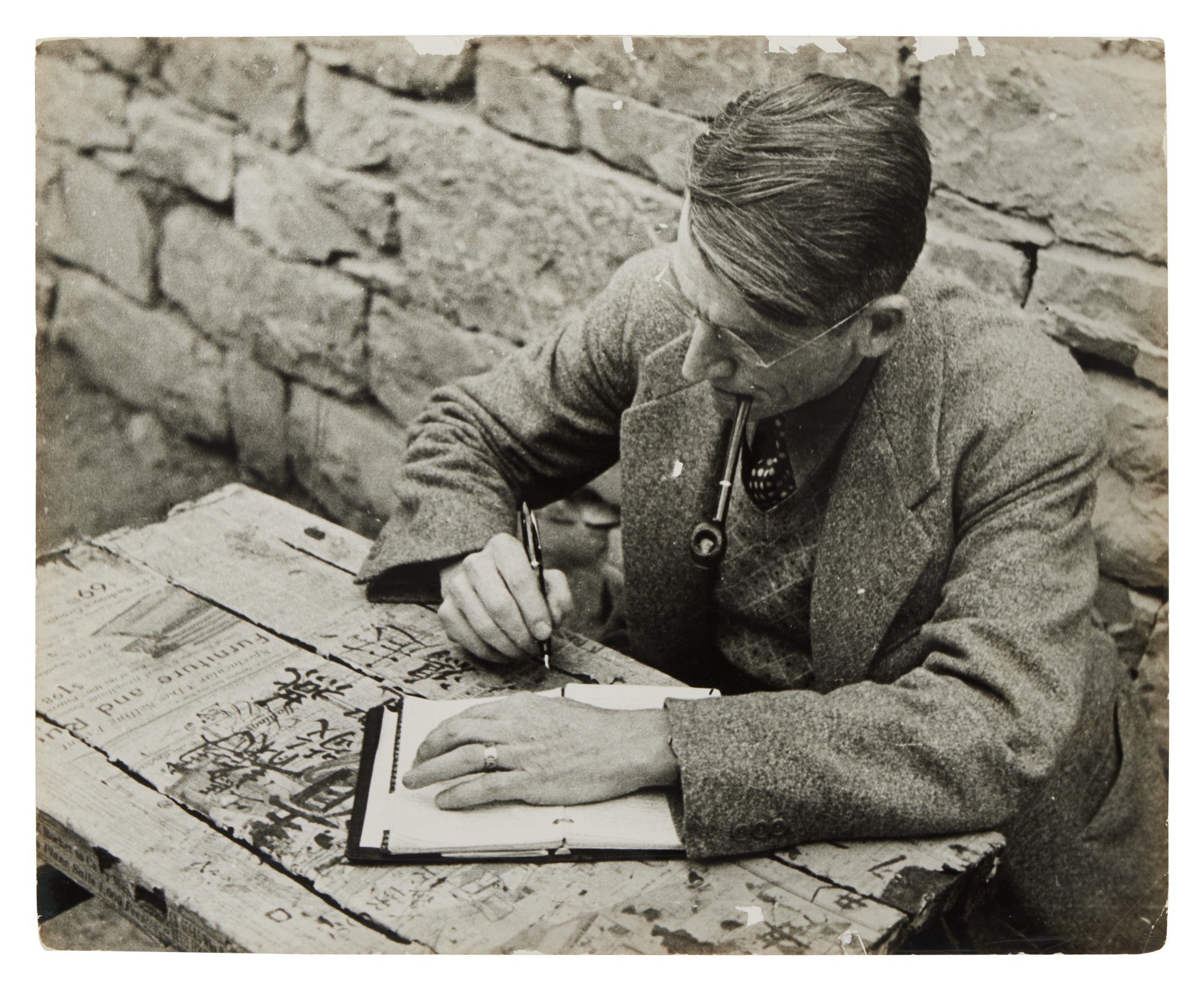 罗伯特•卡帕 埃文斯•卡尔逊先生照片三张 摄于中国 约1937年