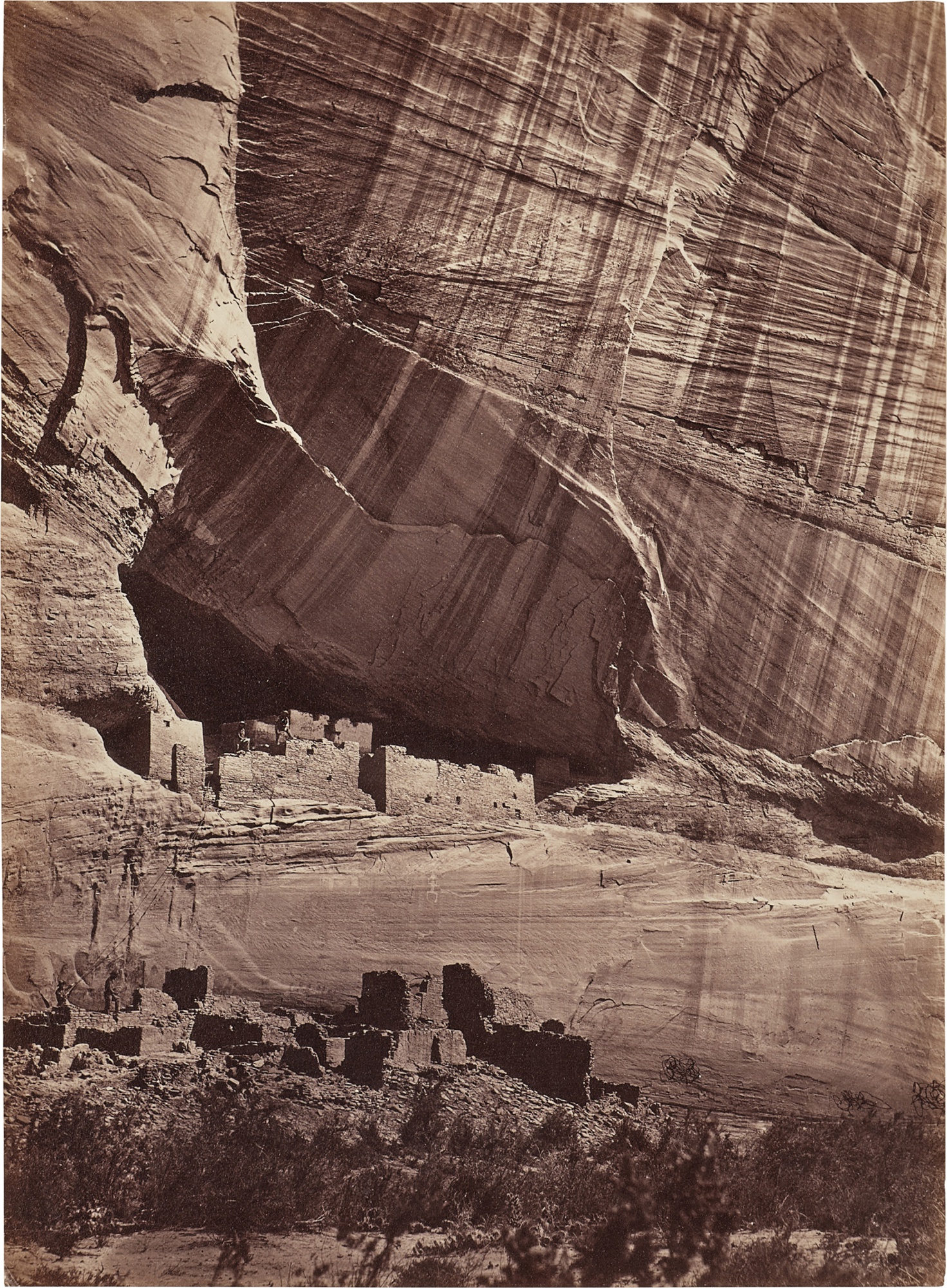 'Ancient Ruins in the Cañon de Chelle, N.M.'