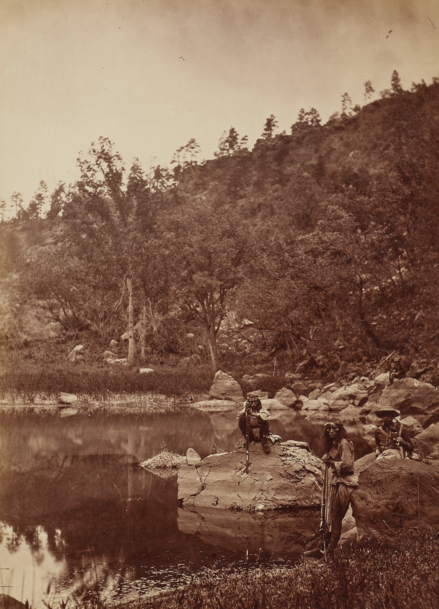 Timothy O’Sullivan — 'View on Apache Lake, Sierra Blanca Range, Arizona'