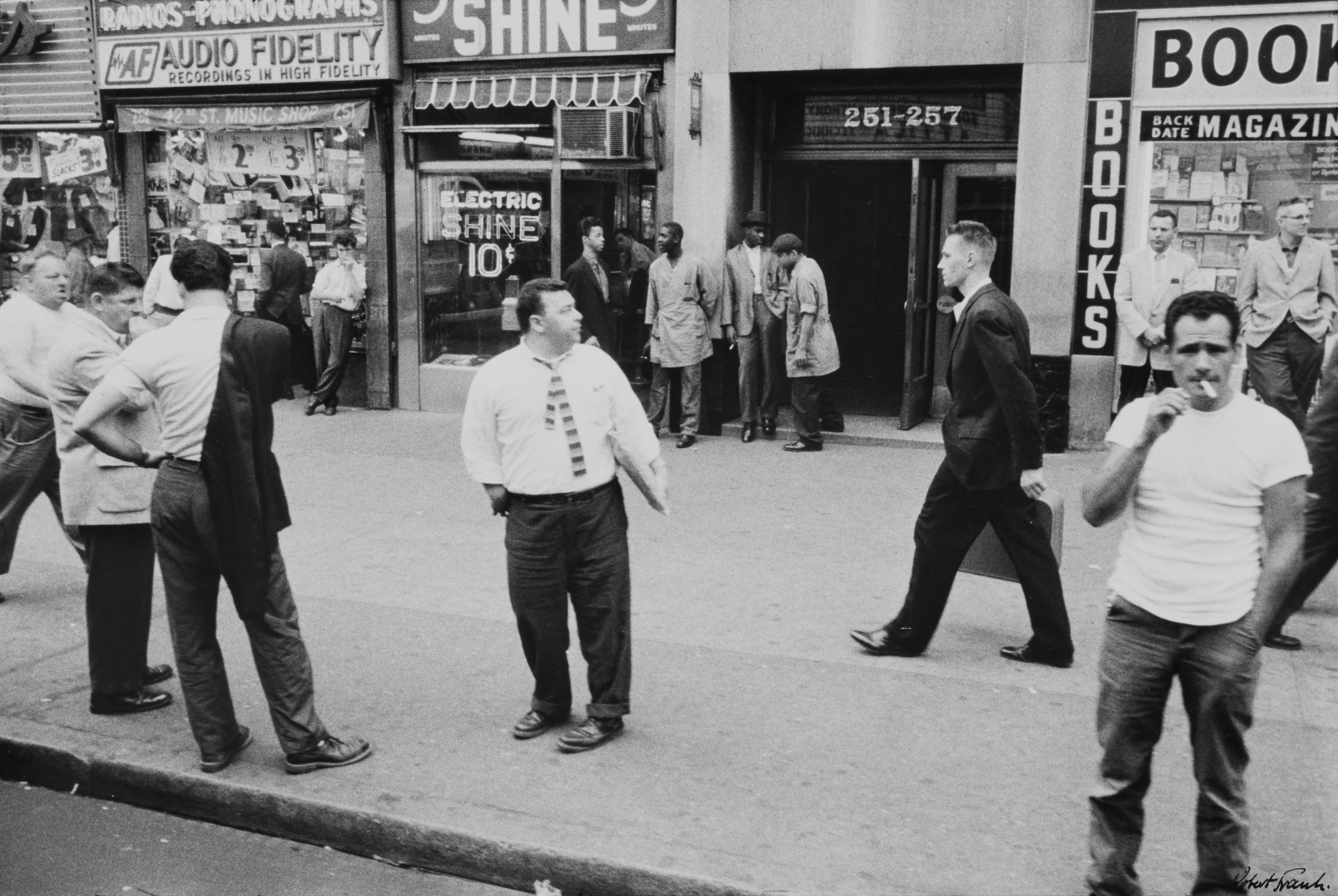 Robert Frank — From the Bus (Man on the Sidewalk)