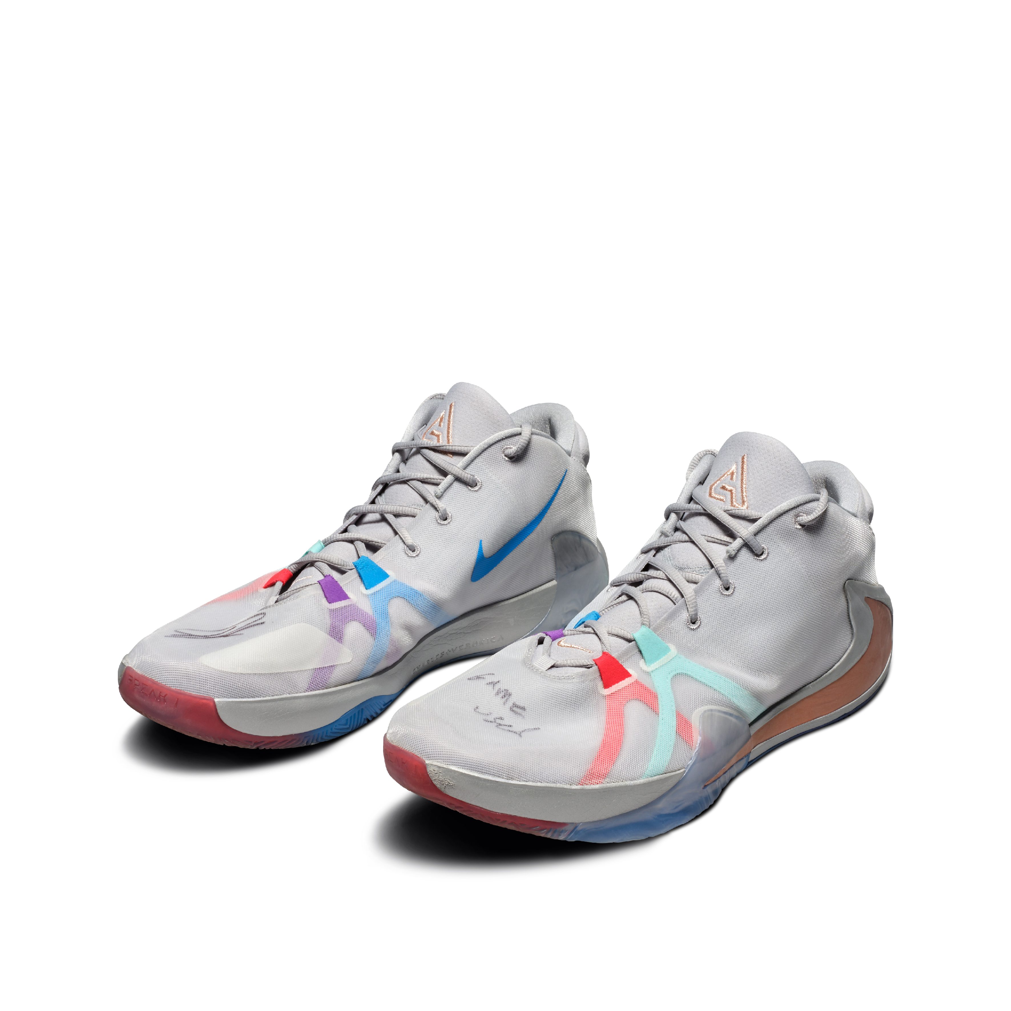 Nike, Nike Zoom Freak 1, Size 17 — Giannis Antetokounmpo 2019 Milwaukee Bucks Game Worn & Signed Sneakers