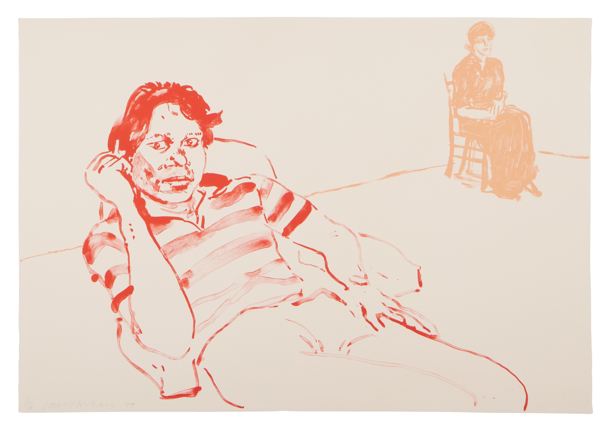David Hockney — Johnny and Lindsay