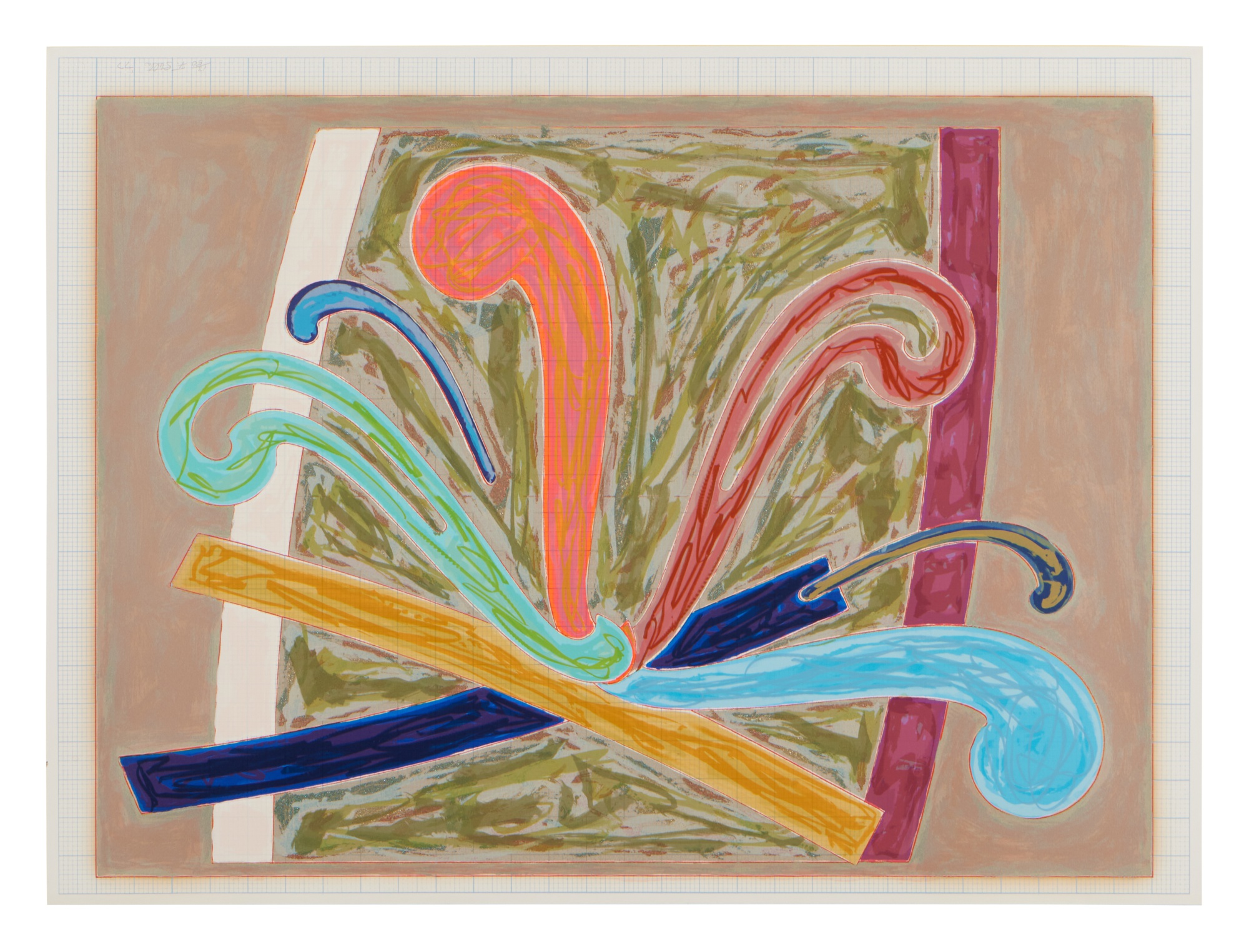 Frank Stella — Puerto Rican Blue Pigeon, from Exotic Bird Series