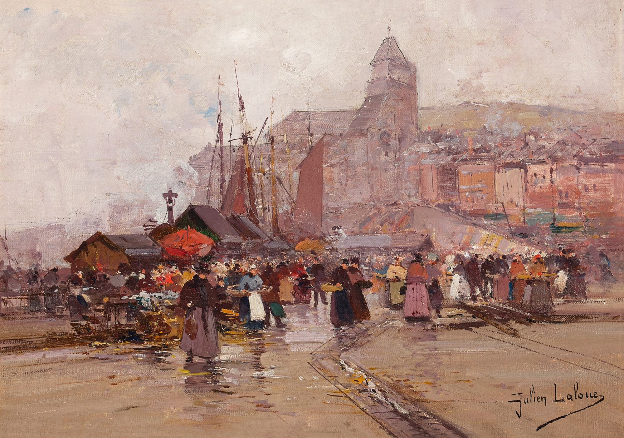 Eugène Galien-Laloue — La Place du Marché