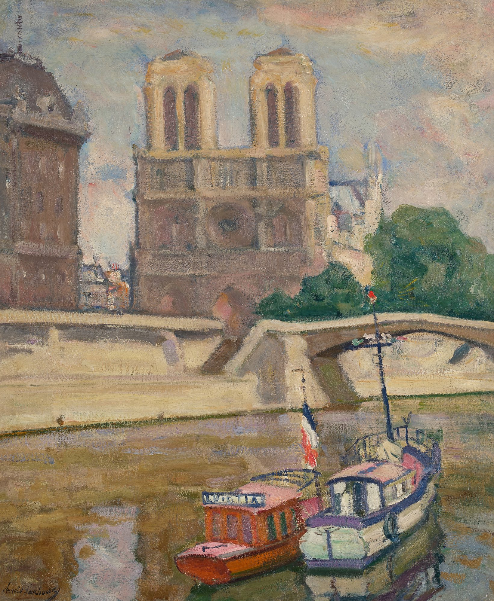 Arnold Lakhovsky — View of Notre Dame