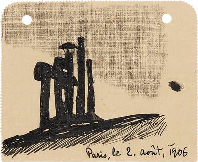 Paris (Chimney Pots at Night)