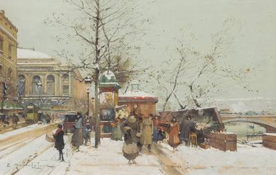 Le Théâtre du Châtelet et le Pont au Change